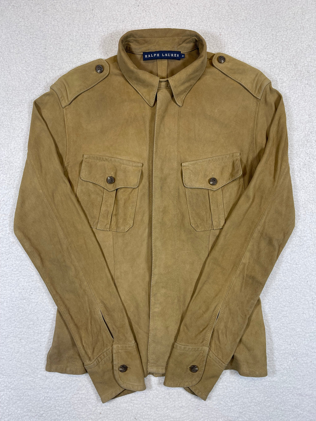 Ralph Lauren Military Suede Overshirt (Vintage)