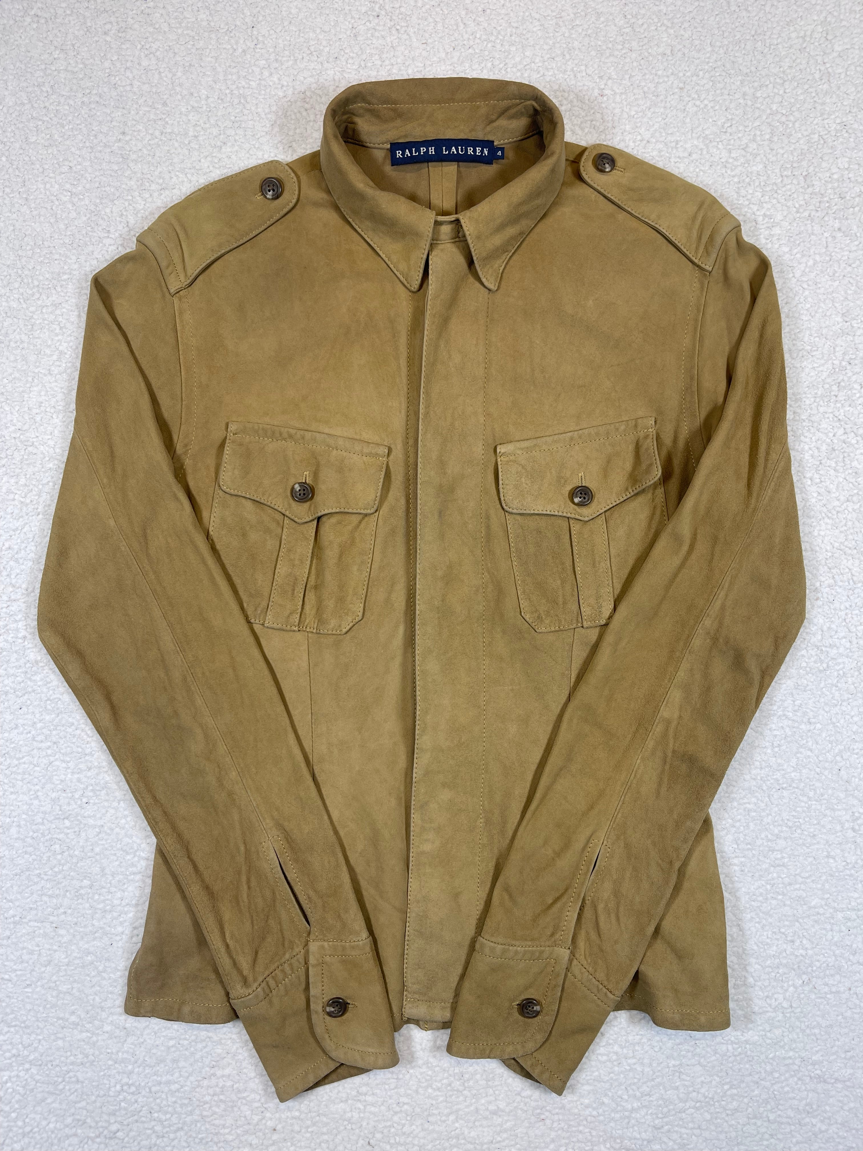 Ralph Lauren Military Suede Overshirt (Vintage)