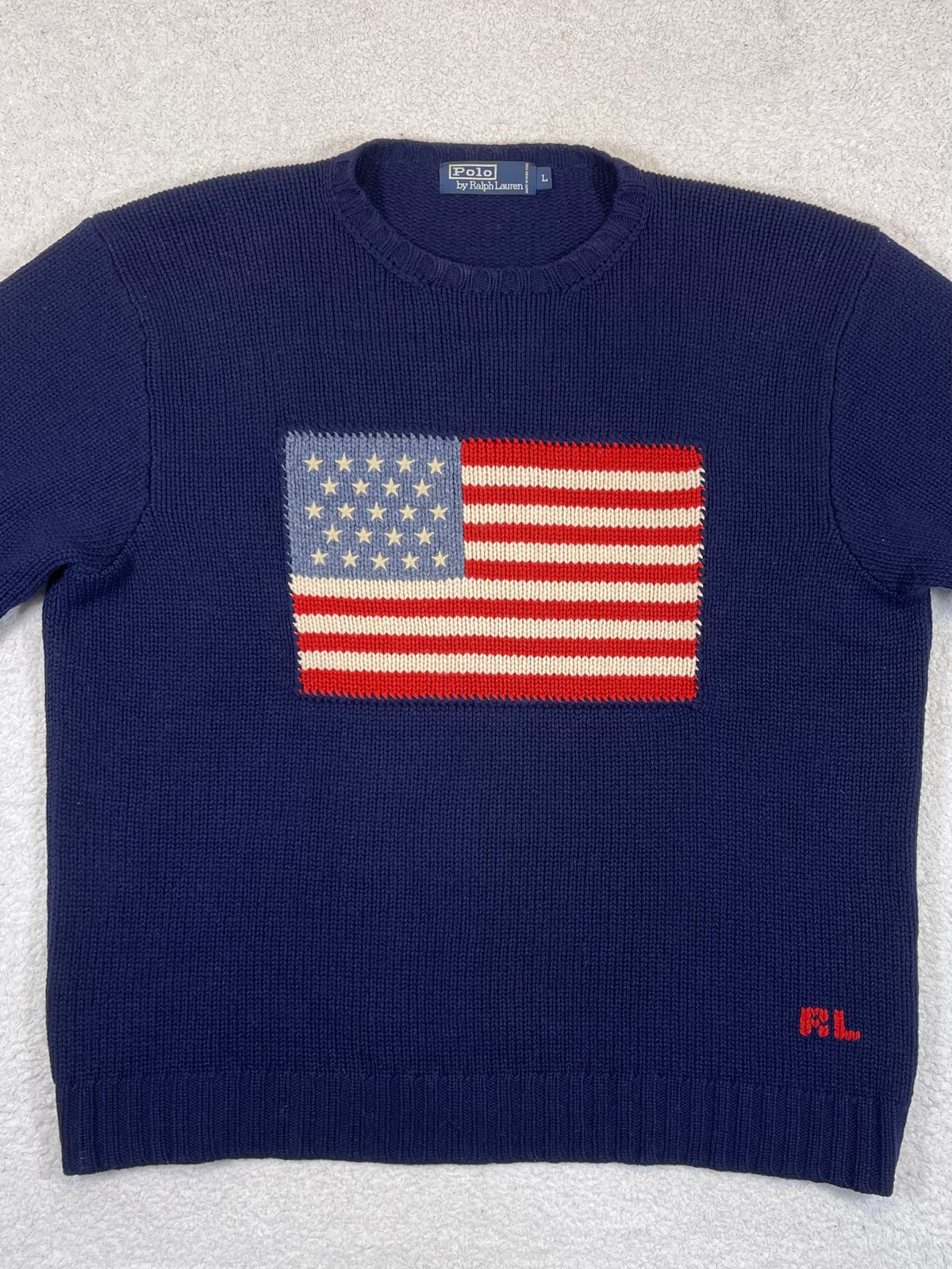 Polo Ralph Lauren Iconic American Flag Wool Sweater