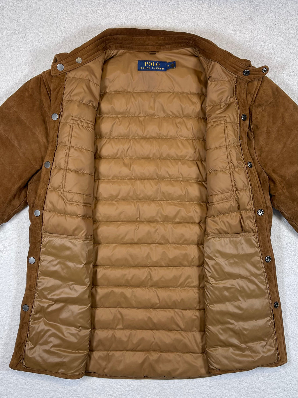 Polo Ralph Lauren Quilted Lamb Suede Down Jacket