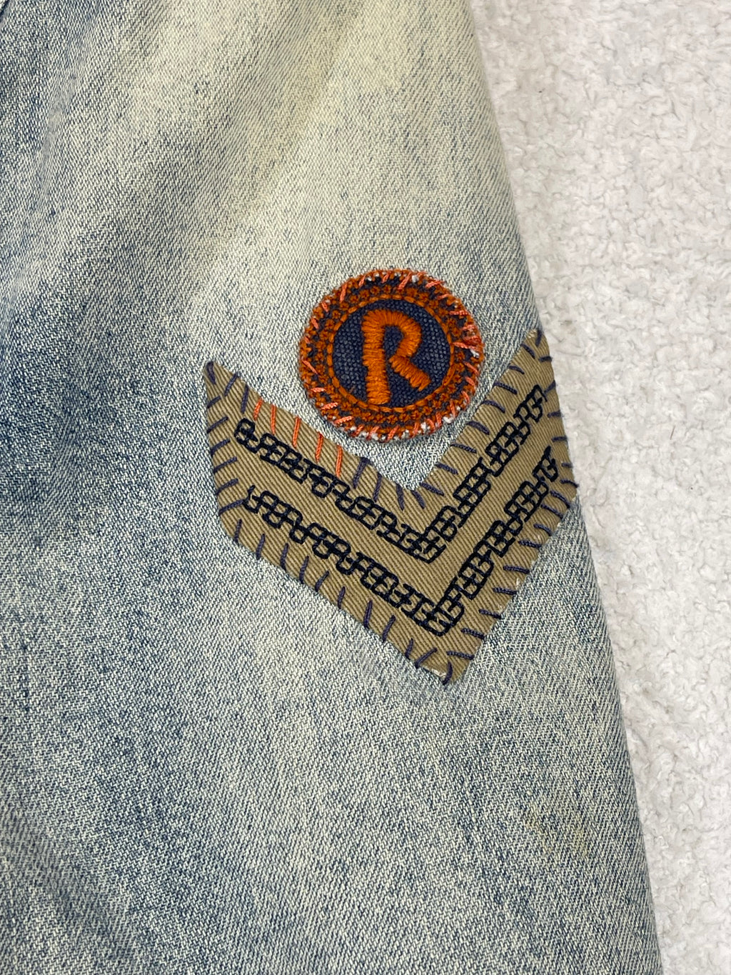 Polo Ralph Lauren & Co. Distressed Denim Field Jacket