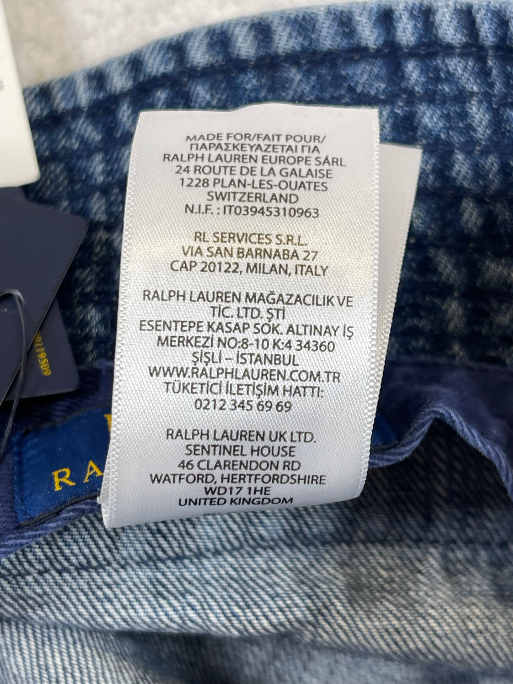 Polo Ralph Lauren Polo Bear Indigo Denim Bucket Hat