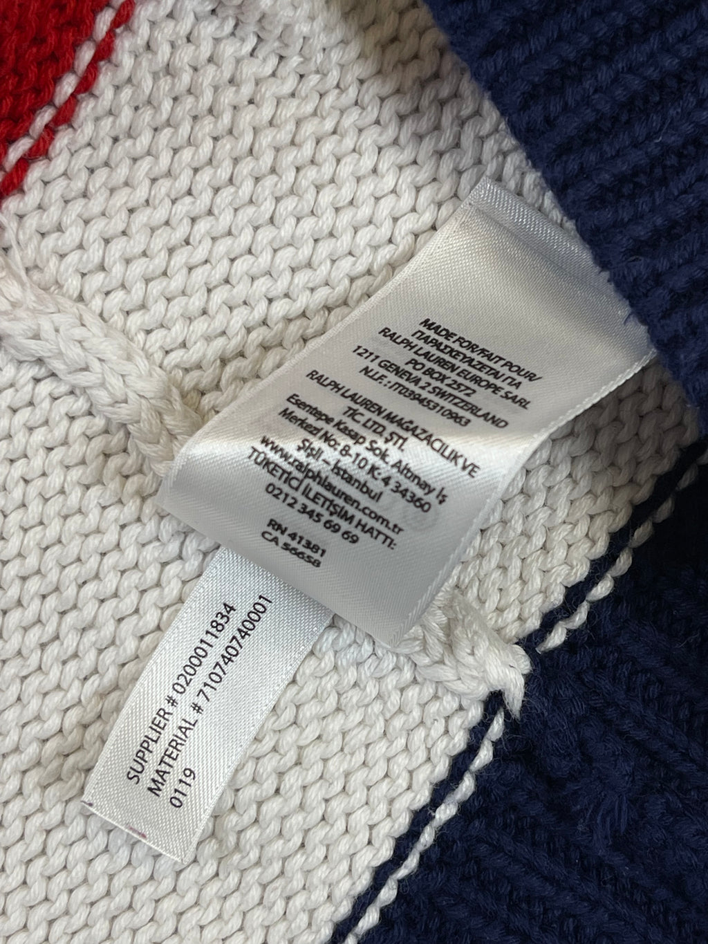Polo Ralph Lauren Big Pony Flag Cotton Sweater