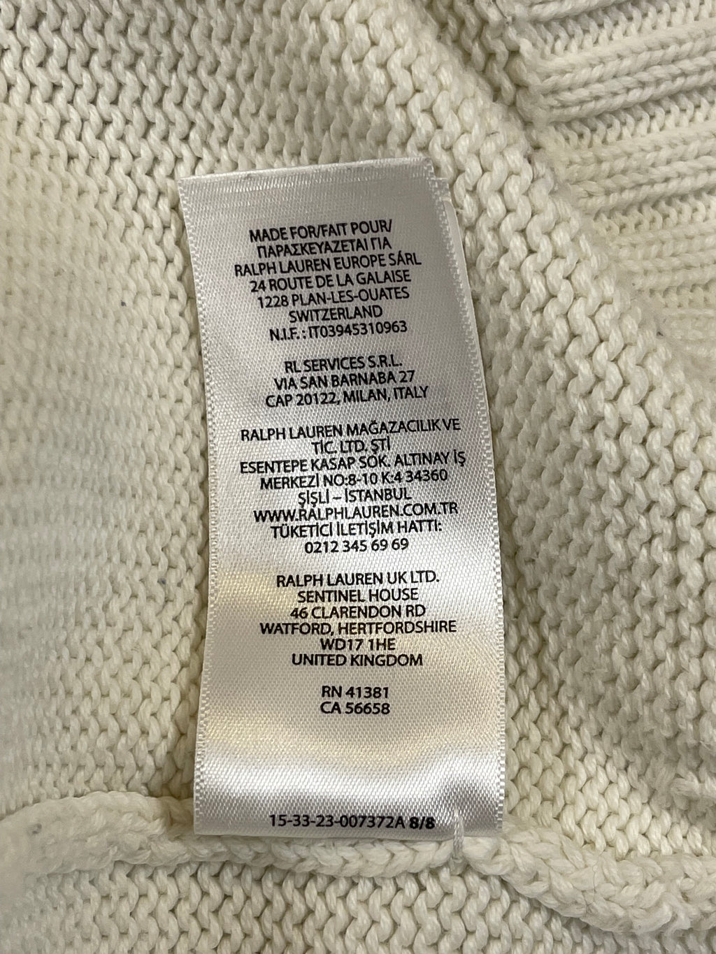 Polo Ralph Lauren Cowboy Polo Bear Cotton Sweater (2024)