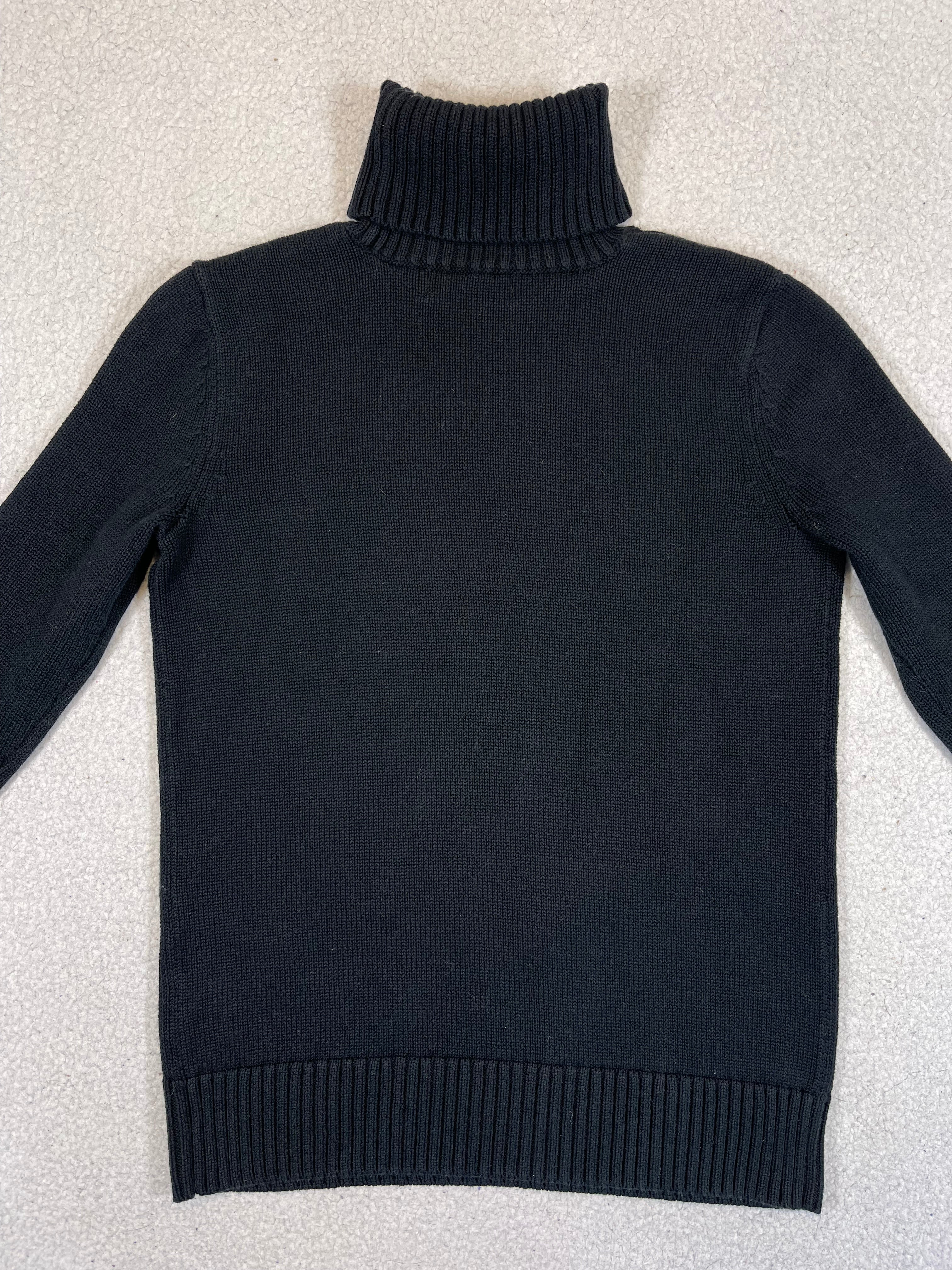 Lauren Ralph Lauren Intarsia Crest Turtleneck Sweater