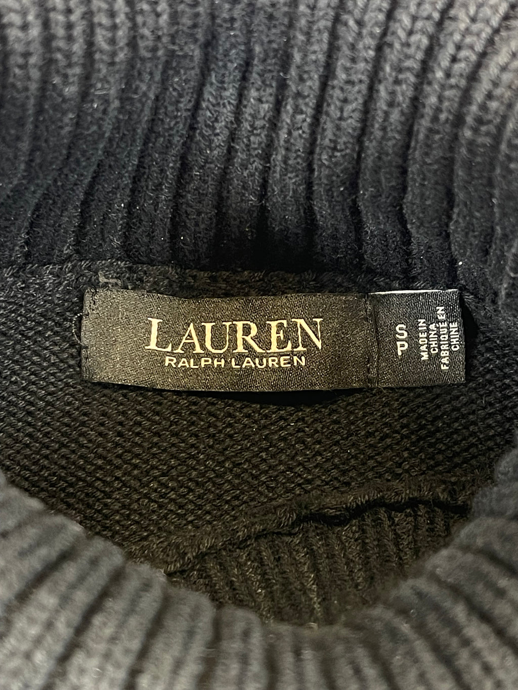 Lauren Ralph Lauren Intarsia Crest Turtleneck Sweater