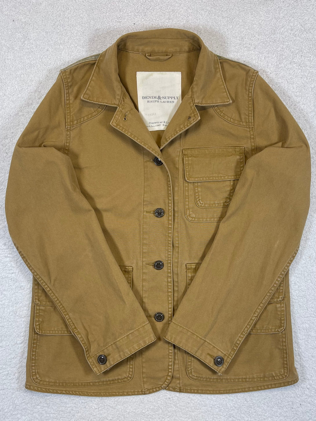 Ralph Lauren Denim & Supply Vintage Canoe-Print Cotton Canvas Workwear Jacket