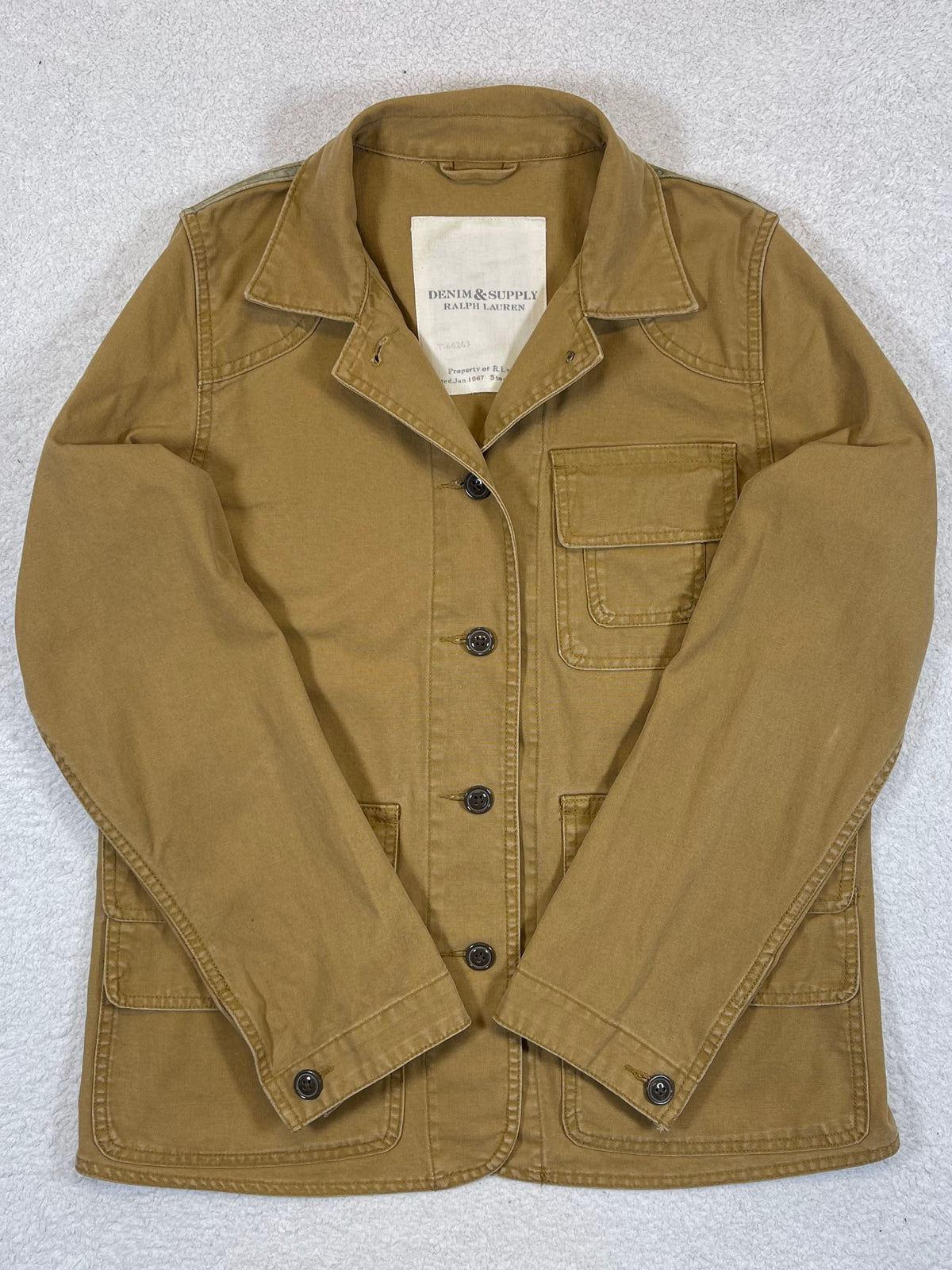Ralph Lauren Denim & Supply Vintage Canoe-Print Cotton Canvas Workwear Jacket