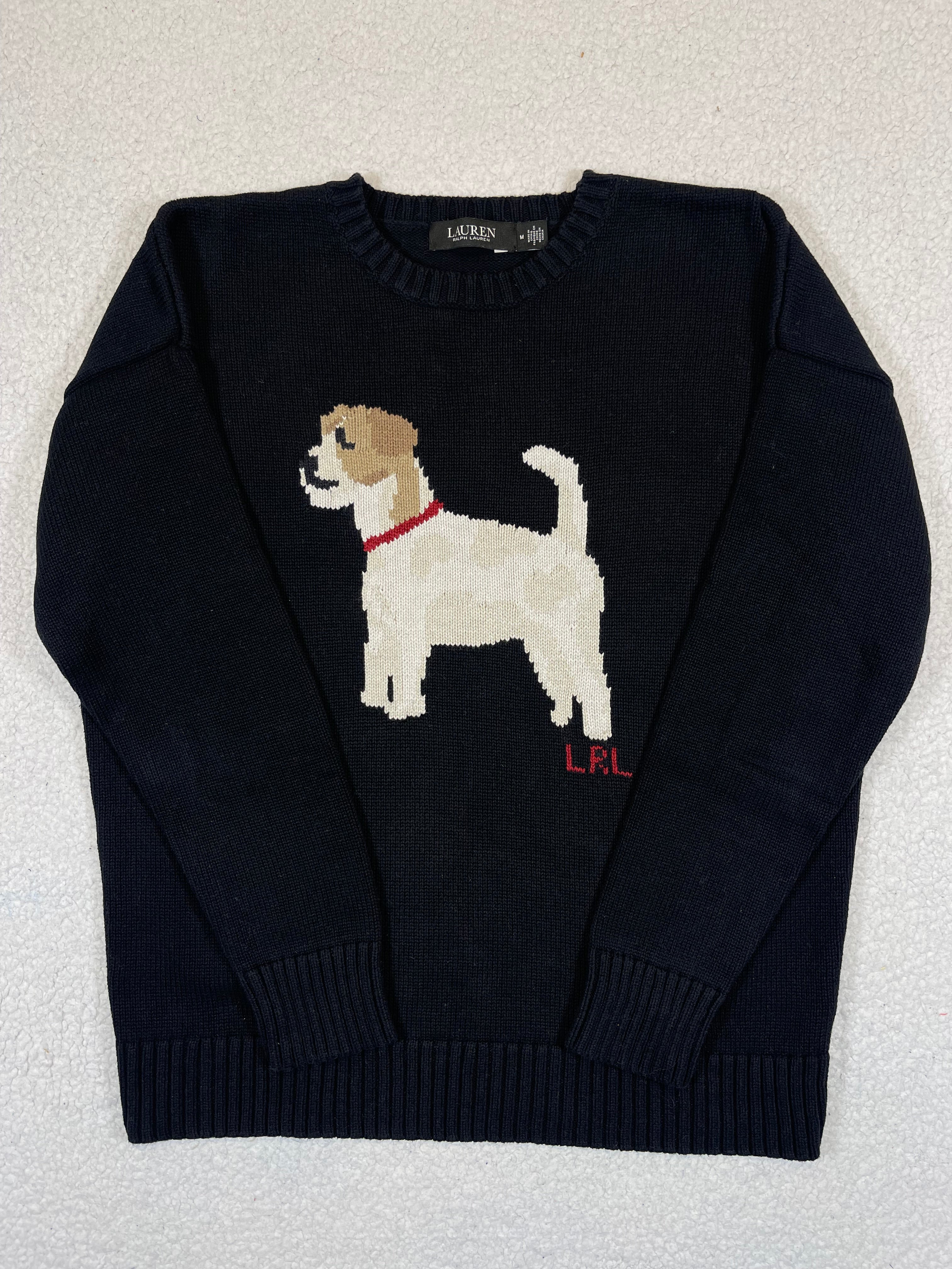 Lauren Ralph Lauren Jack Russell Intarsia Knit Sweater (2023)