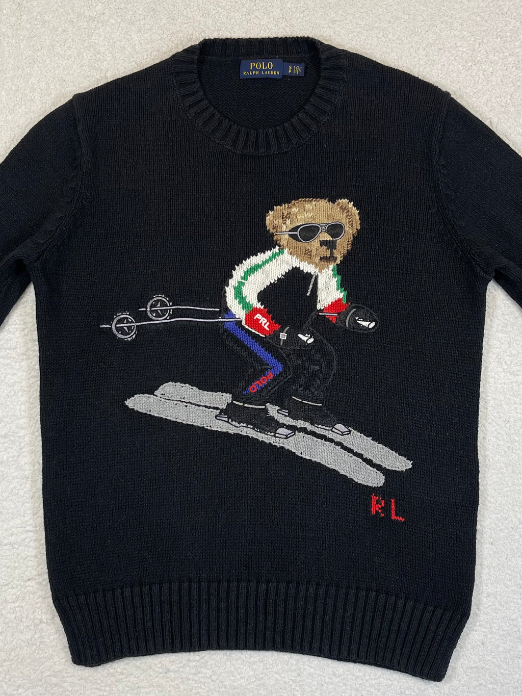Polo Ralph Lauren Polo Bear Skier Cotton & Linen Sweater