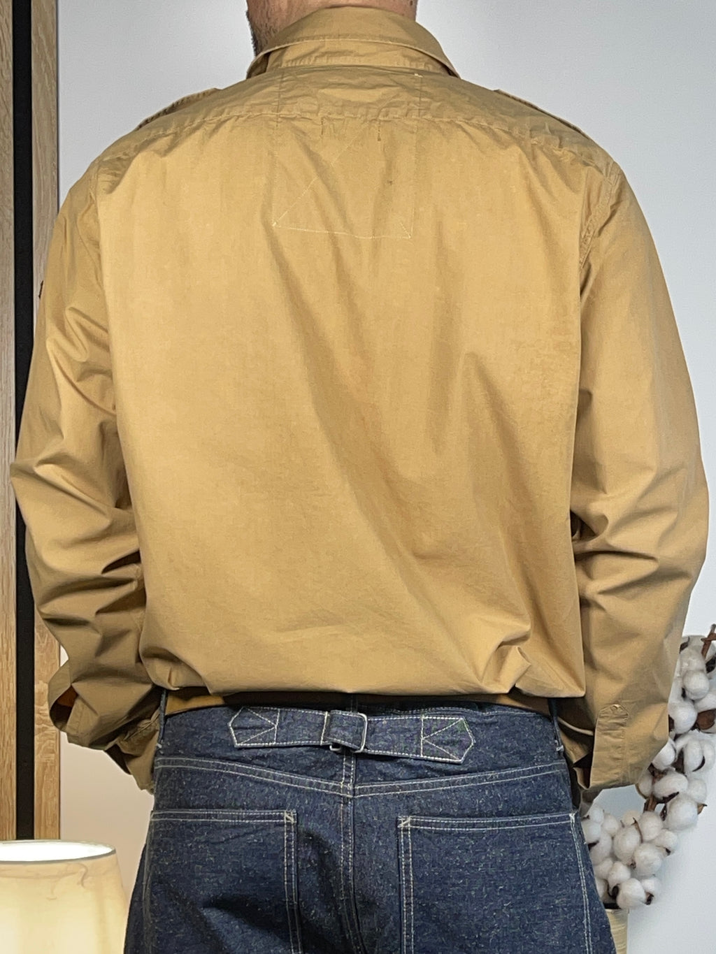 Ralph Lauren Polo Jeans Company Vintage Surplus Patch Cotton Twill Shirt