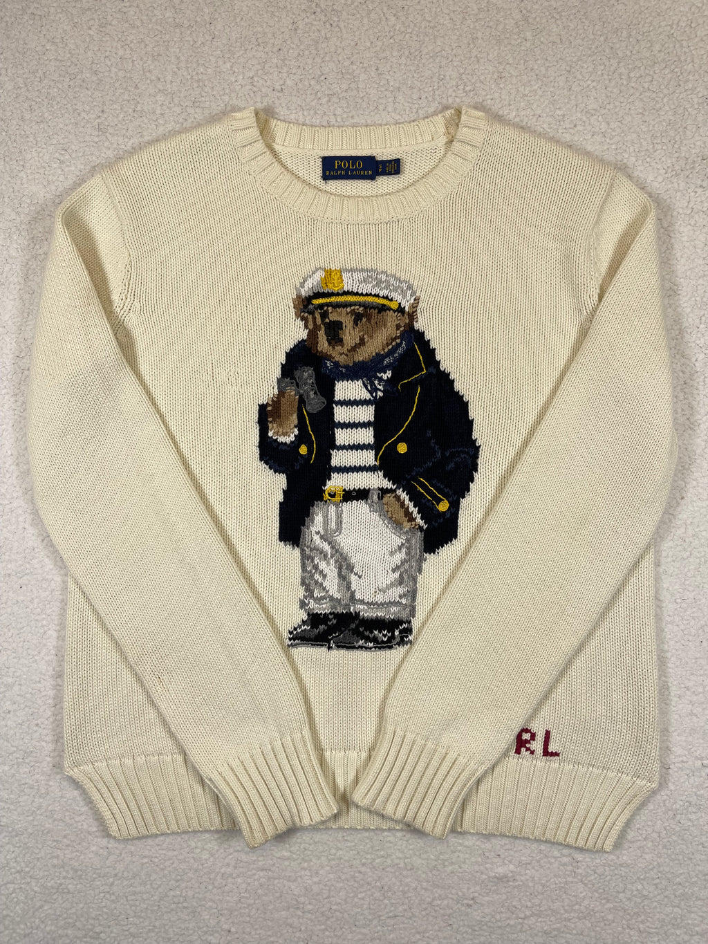 Polo Ralph Lauren Captain Polo Bear Cotton Sweater