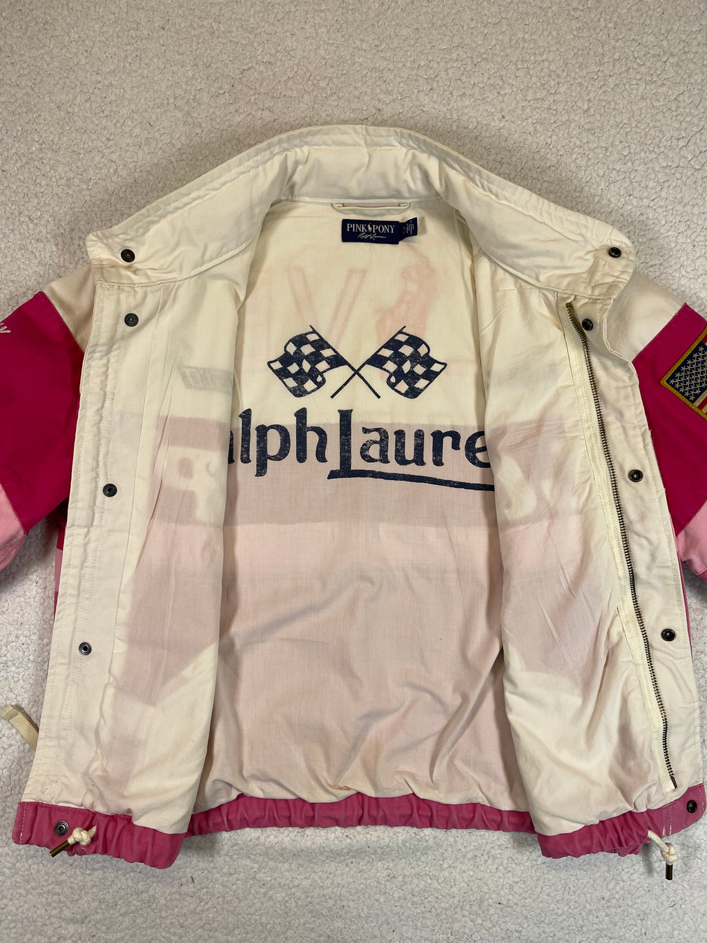 Pink Pony Ralph Lauren Racing Canvas Jacket