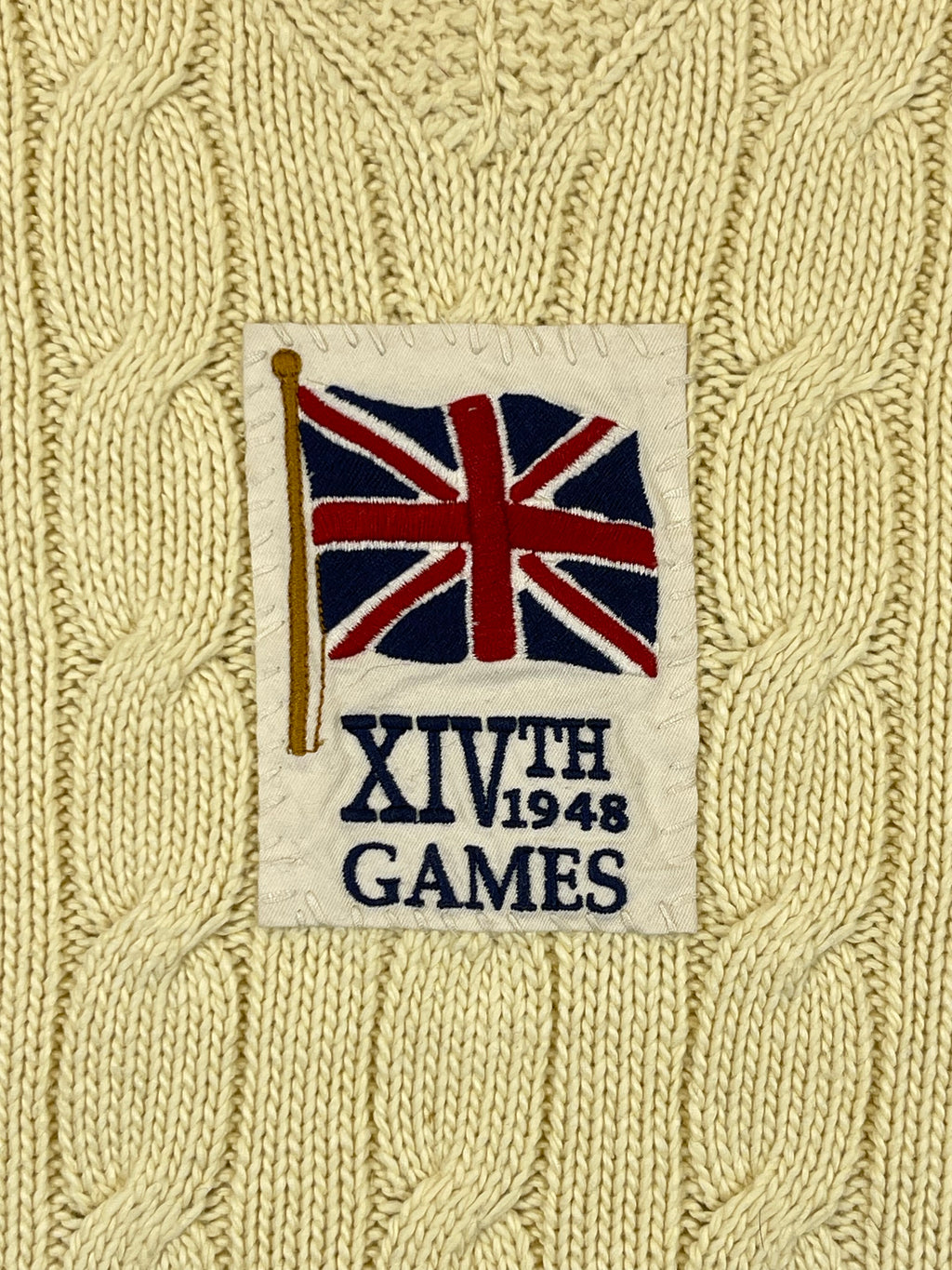 Polo Ralph Lauren UK Cable-Knit Cotton & Cashmere Sweater Vest (Vintage 2000s)