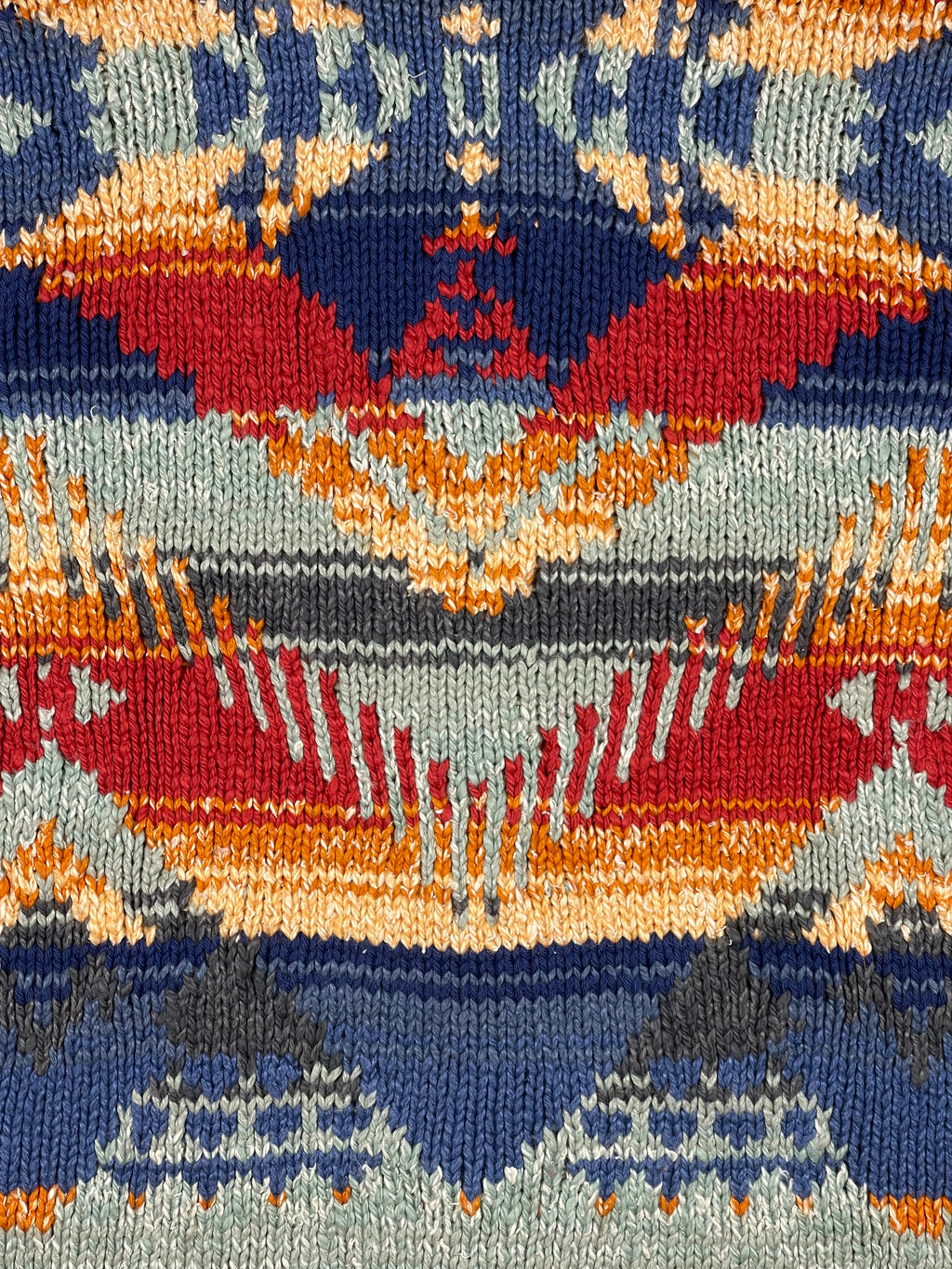 Denim & Supply Ralph Lauren Aztec Cotton Blend Cardigan (Vintage)