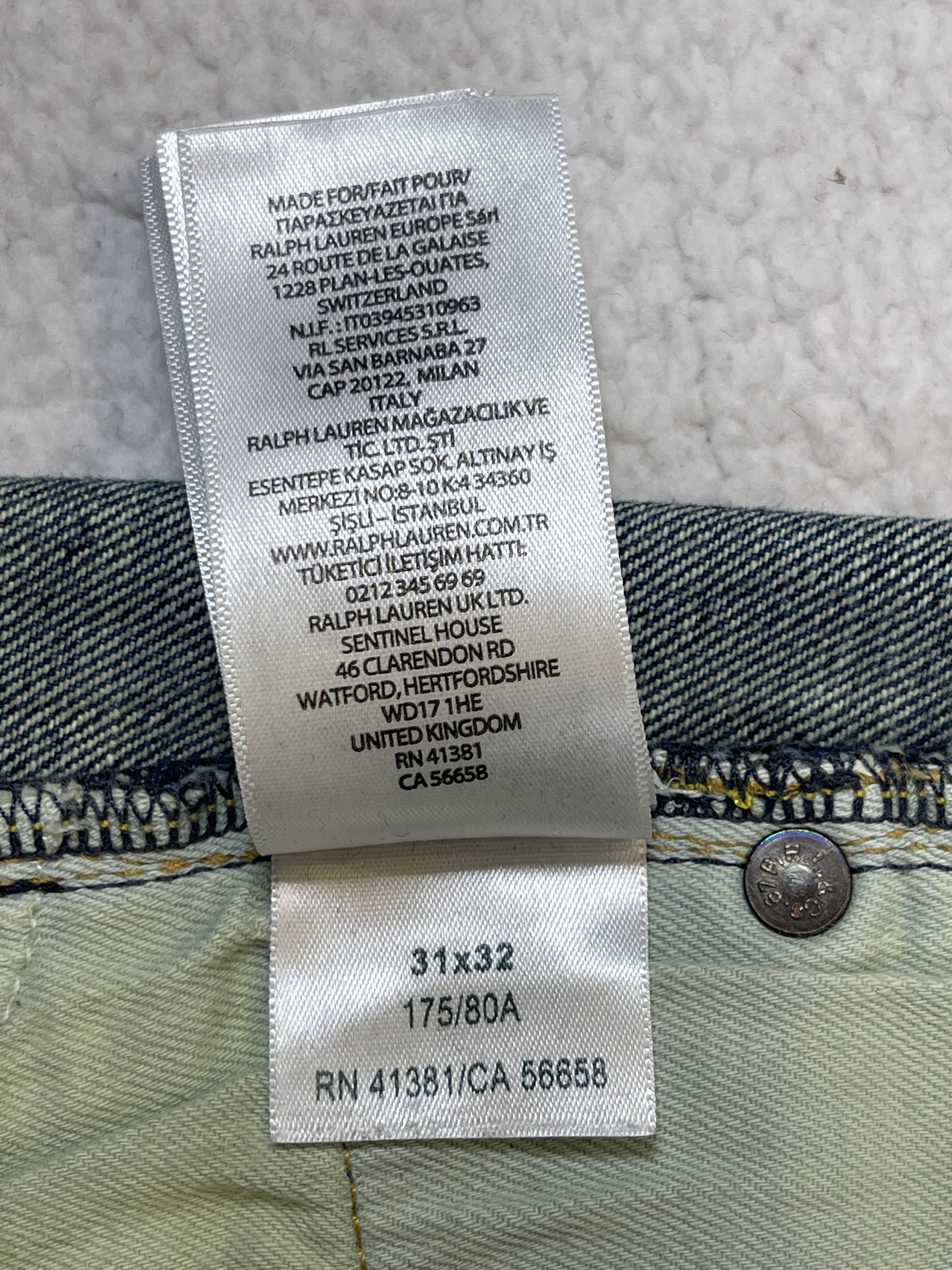 Polo Ralph Lauren Expedition Vintage Classic Fit Aged Denim Jeans (2022)