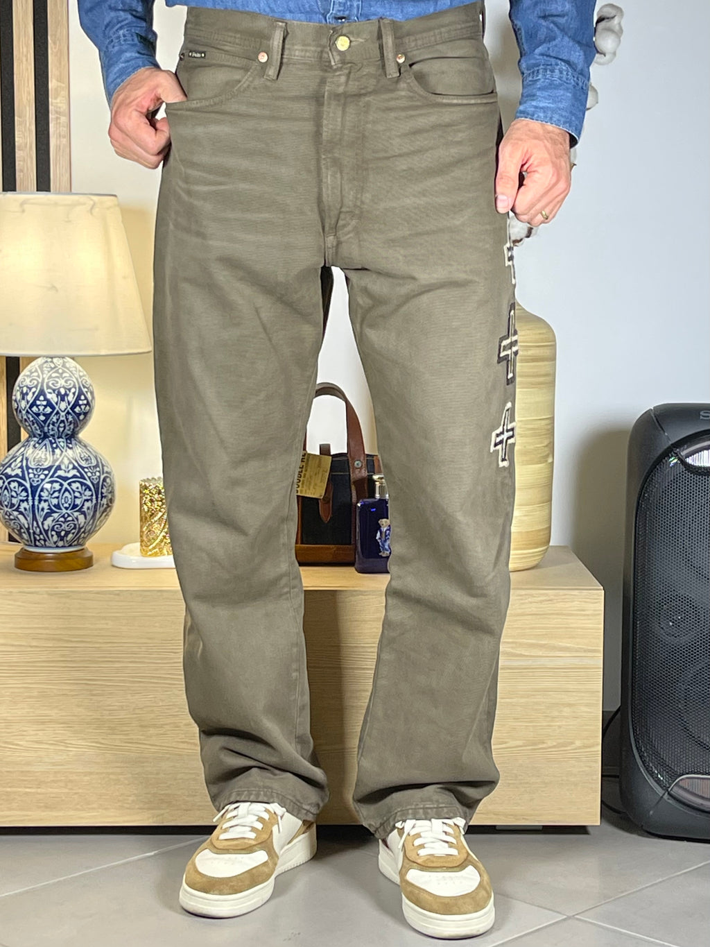 Polo Ralph Lauren × Naiomi Glasses Embroidered Heritage Rider Denim Jeans (2023)