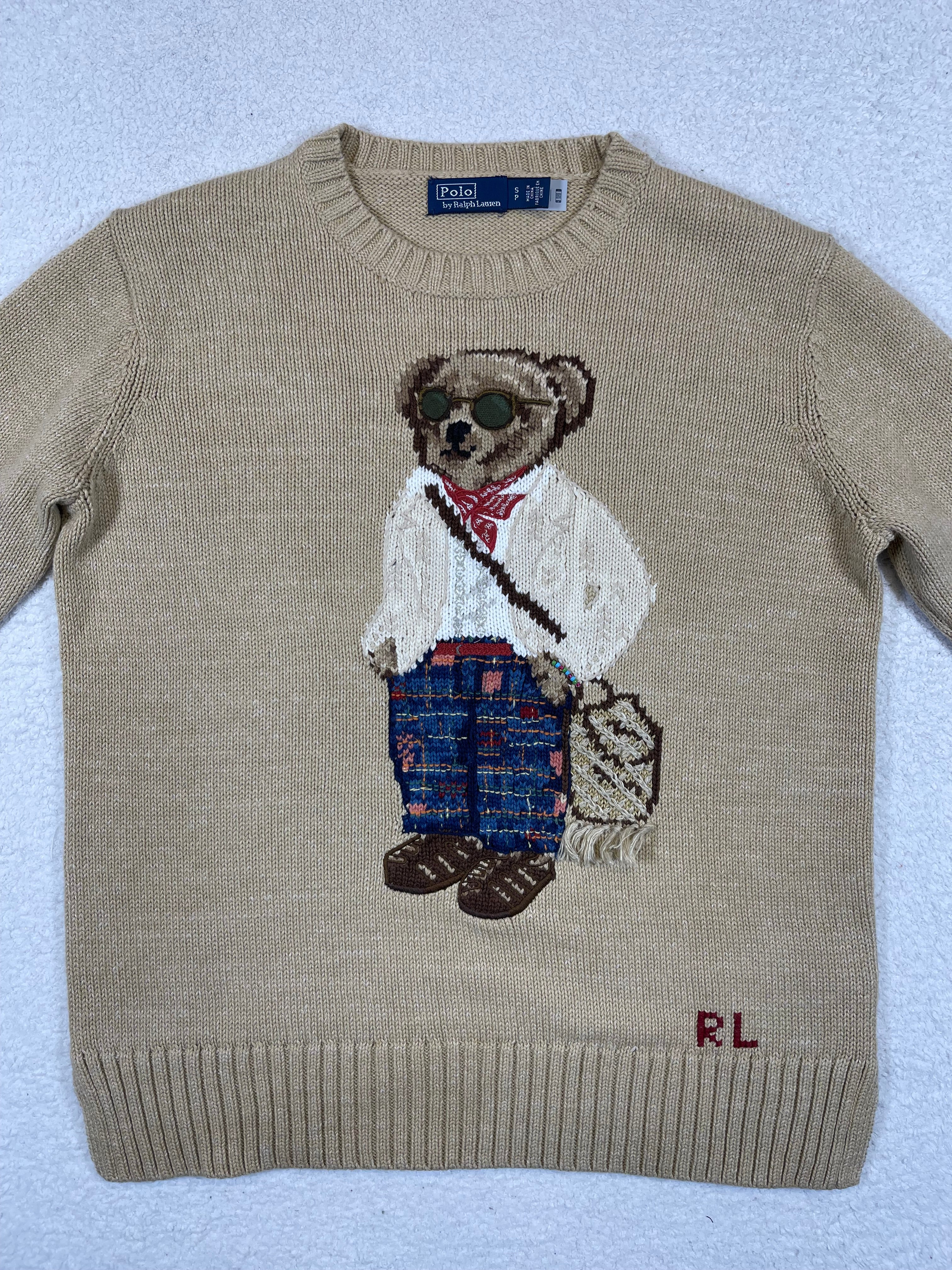 Polo by Ralph Lauren Polo Bear Crossbody Cotton Sweater (2022)