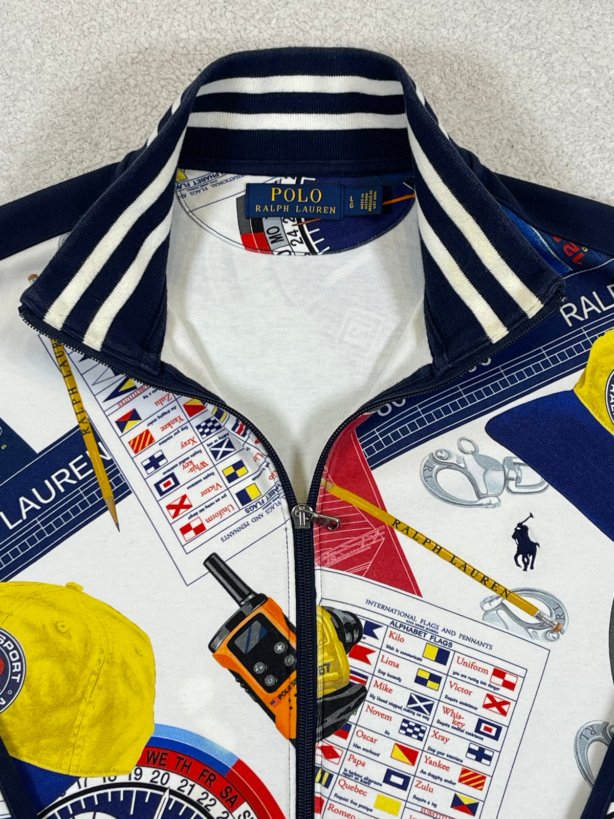 Polo Ralph Lauren Nautical Racing Full-Zip Cotton Jacket L