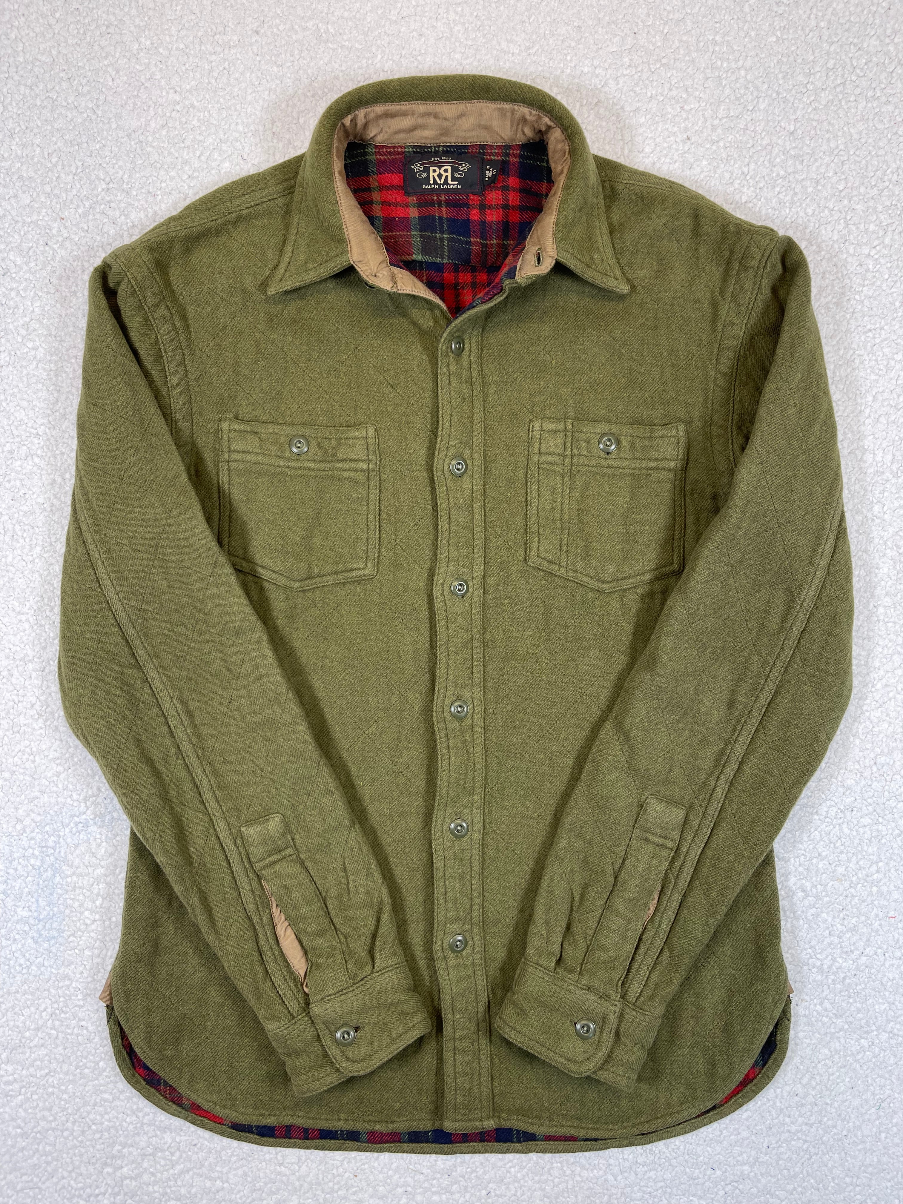 RRL Double RL Quilted Jacquard Overshirt