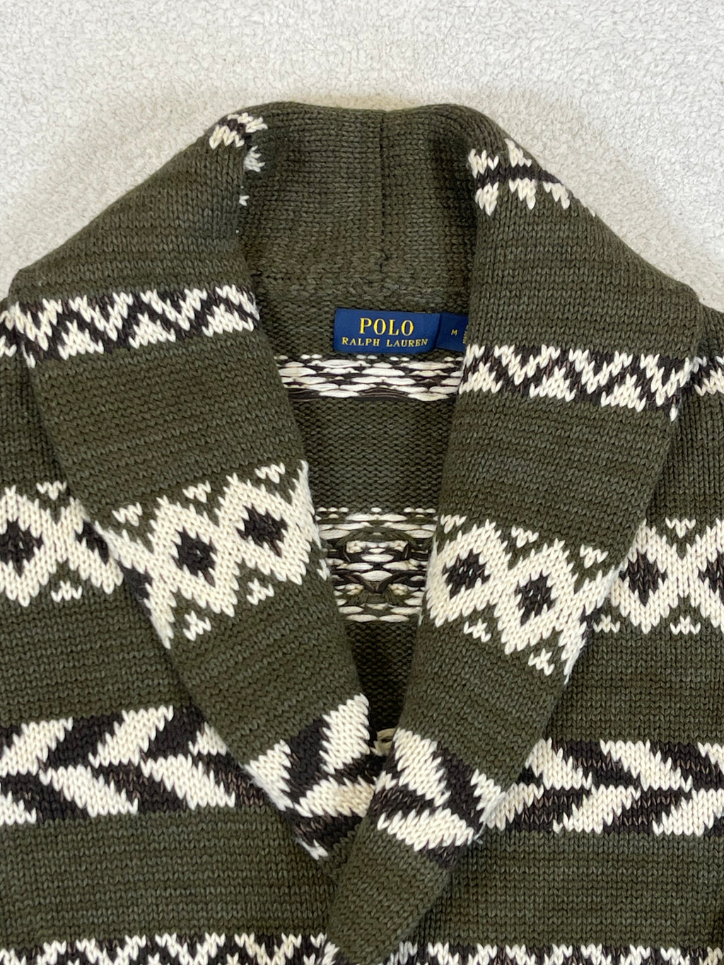 Polo Ralph Lauren Geometric Shawl-Collar Cardigan