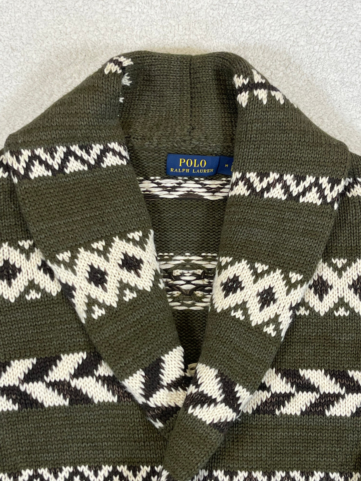Polo Ralph Lauren Geometric Shawl-Collar Cardigan