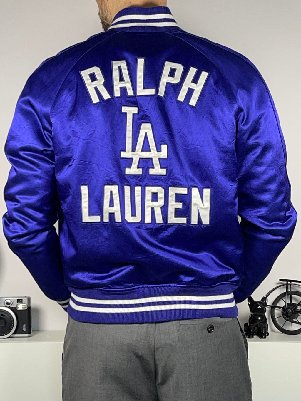 Polo Ralph Lauren x Los Angeles Dodgers Satin Varsity Jacket