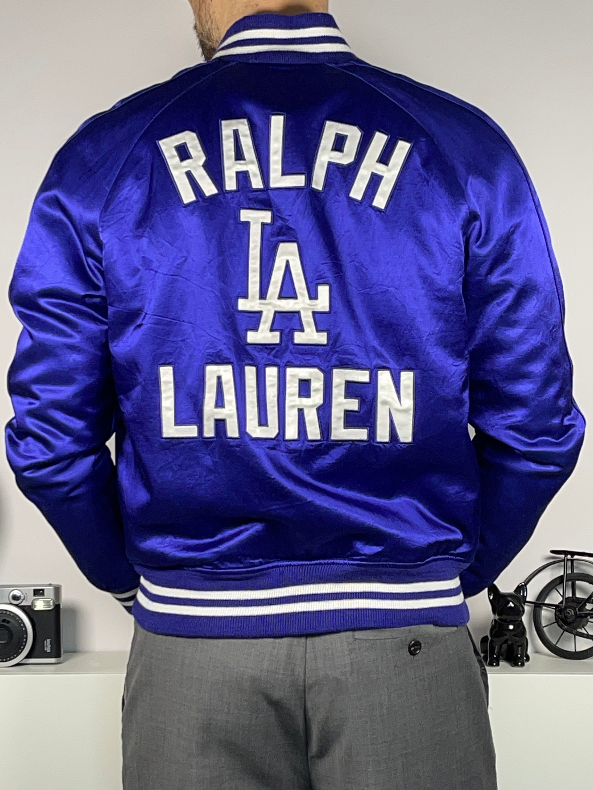 Polo Ralph Lauren x Los Angeles Dodgers Satin Varsity Jacket