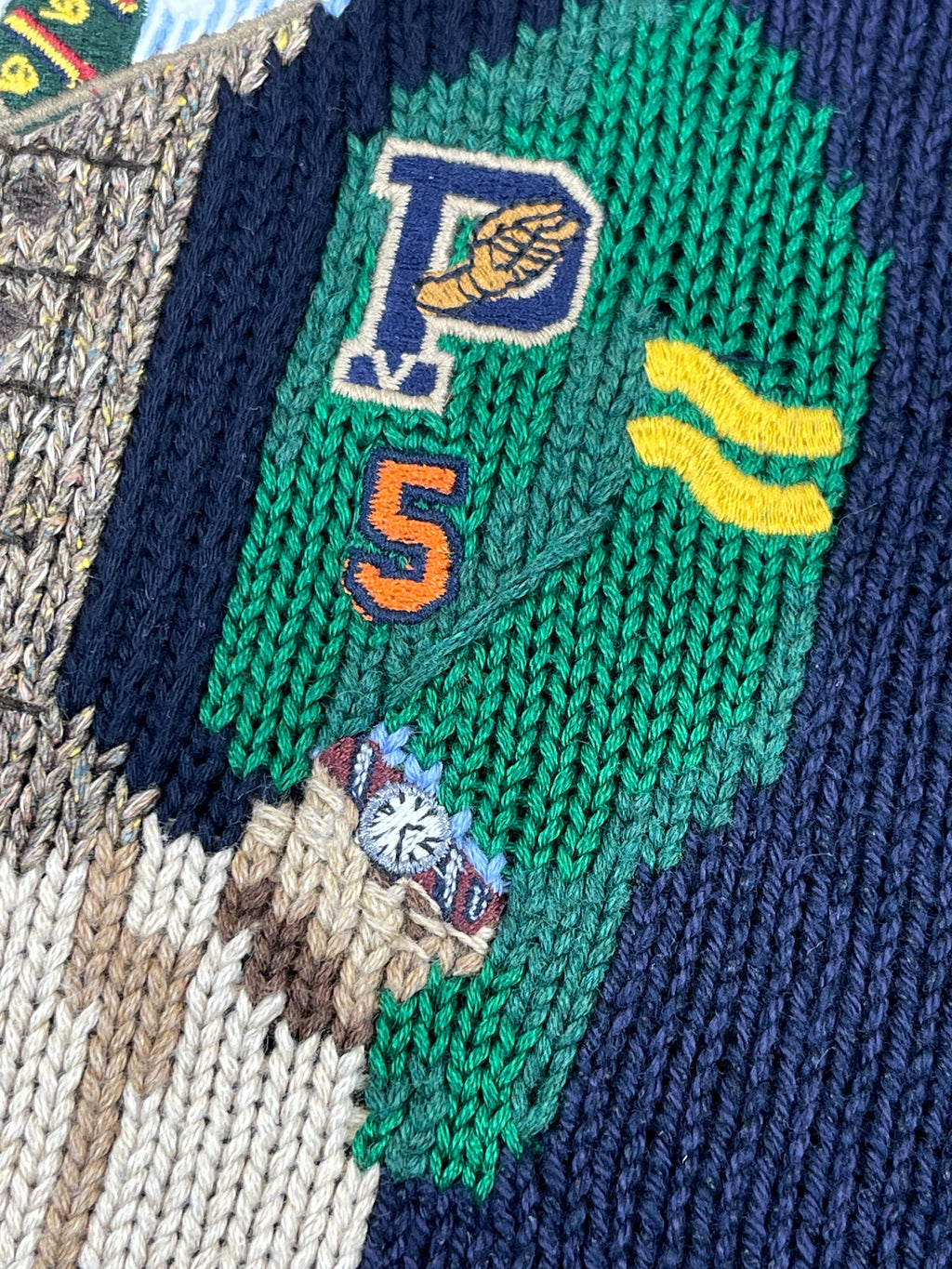 Polo Ralph Lauren Preppy Polo Bear Cotton & Linen Sweater