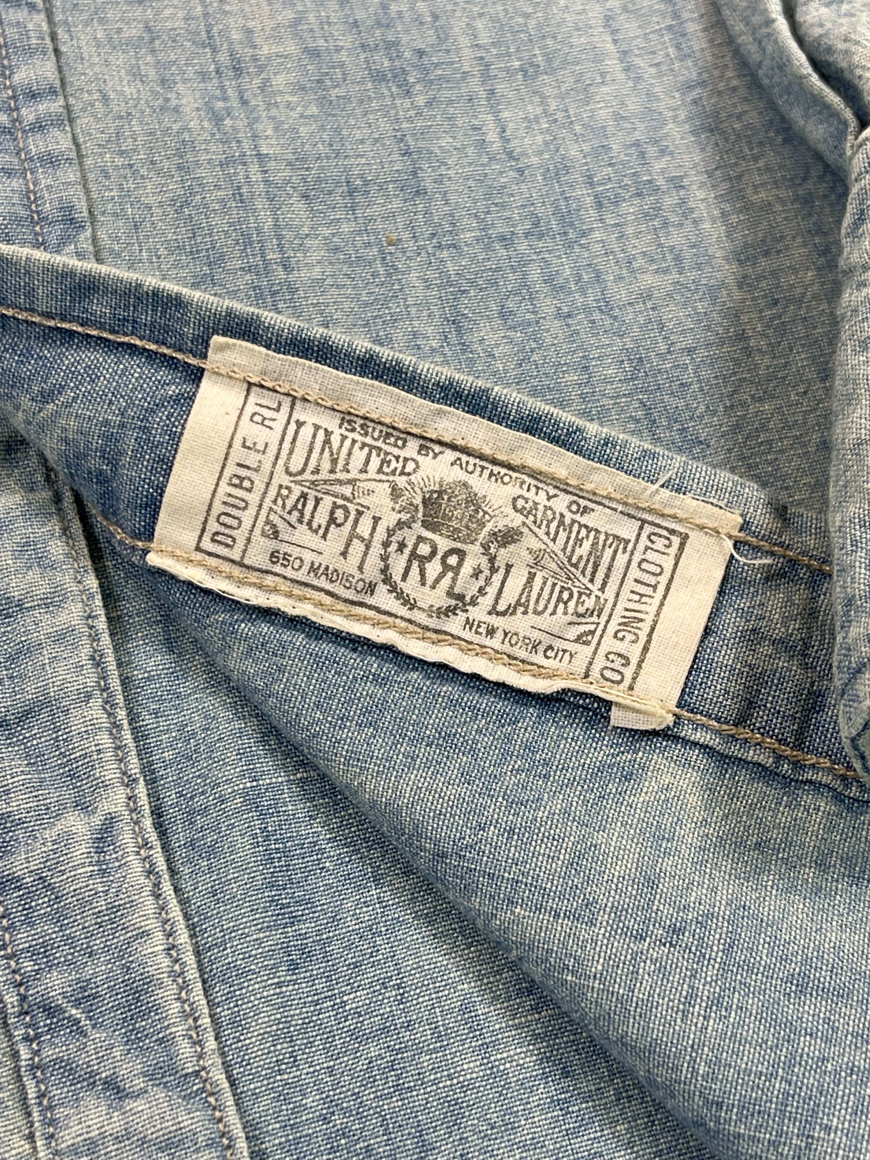 RRL Double RL Chambray Western Shirt