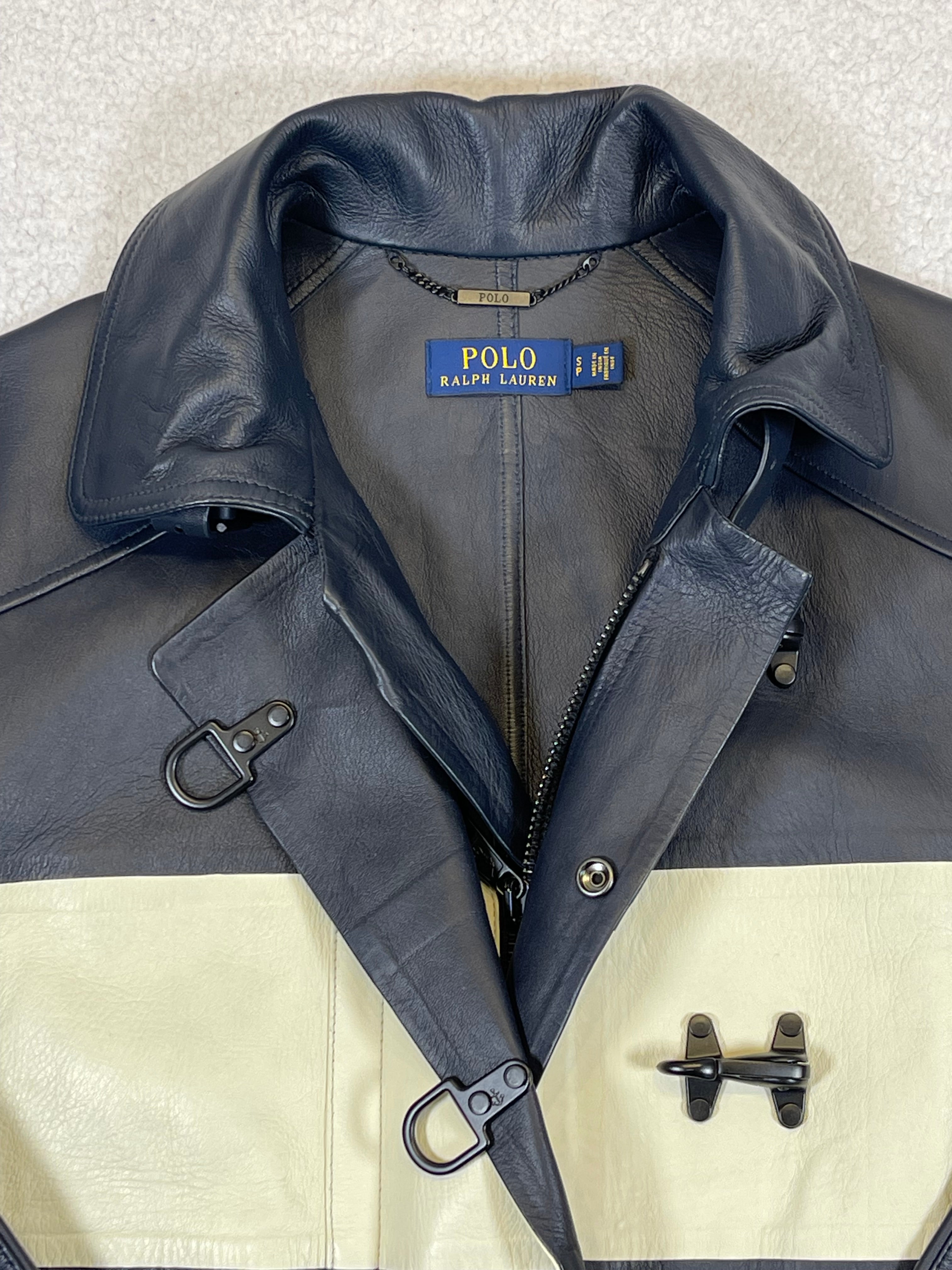 Polo Ralph Lauren Lambskin Leather Three-Quarter Coat