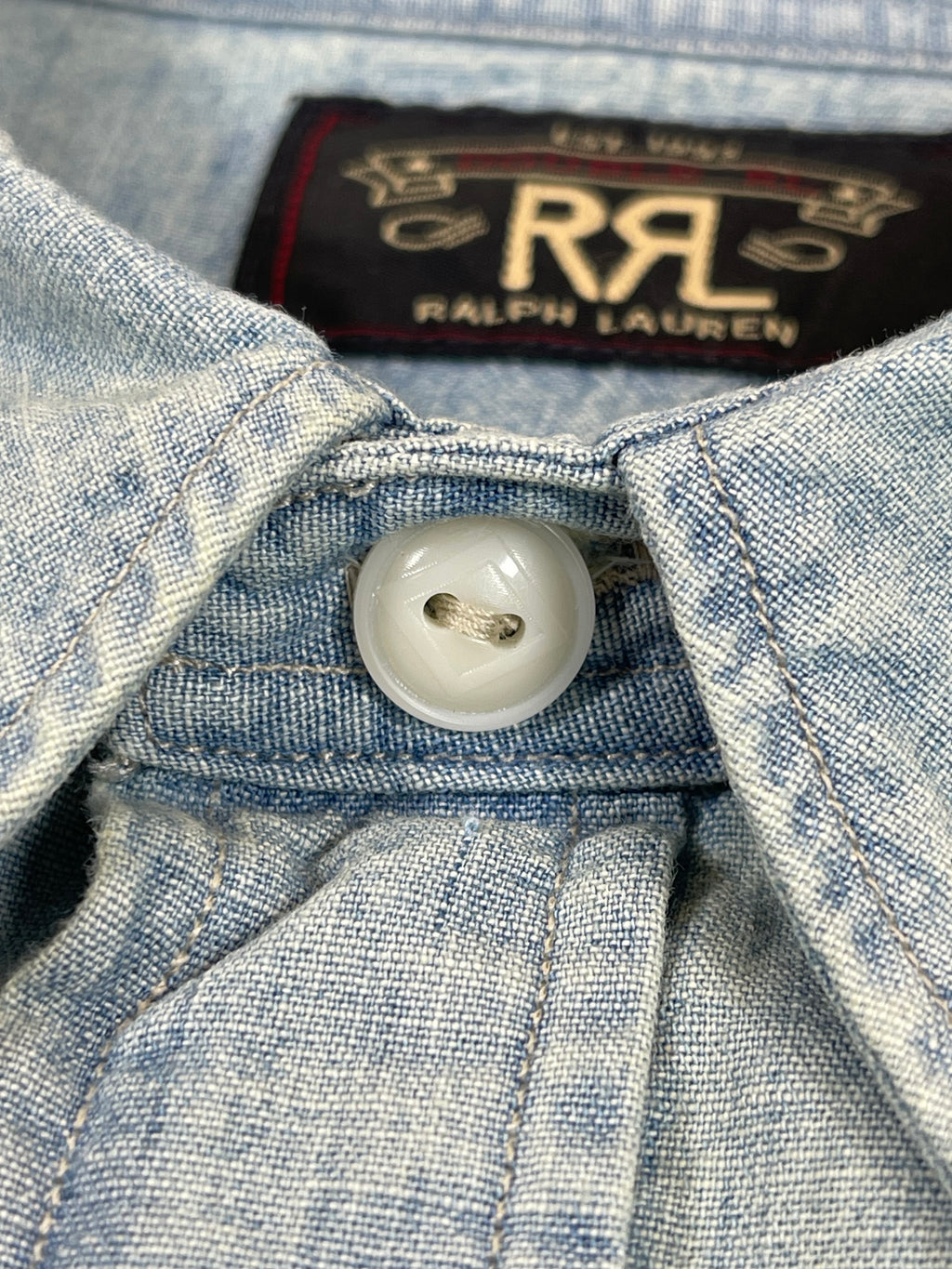 RRL Double RL Chambray Western Shirt