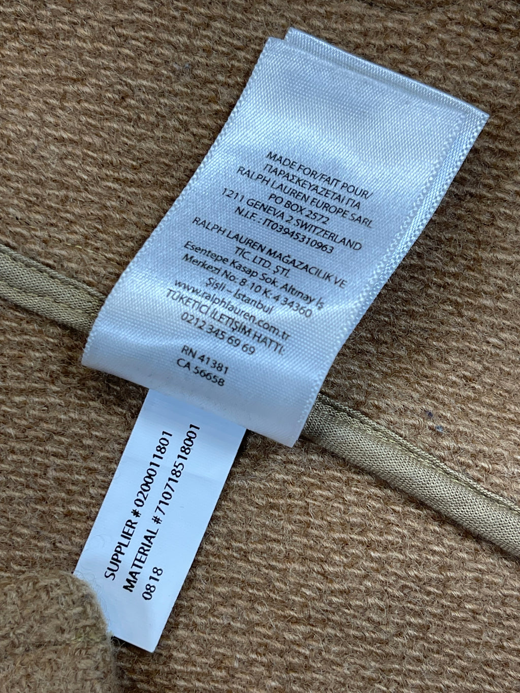 Polo Ralph Lauren Double-Faced Wool Duffle Coat