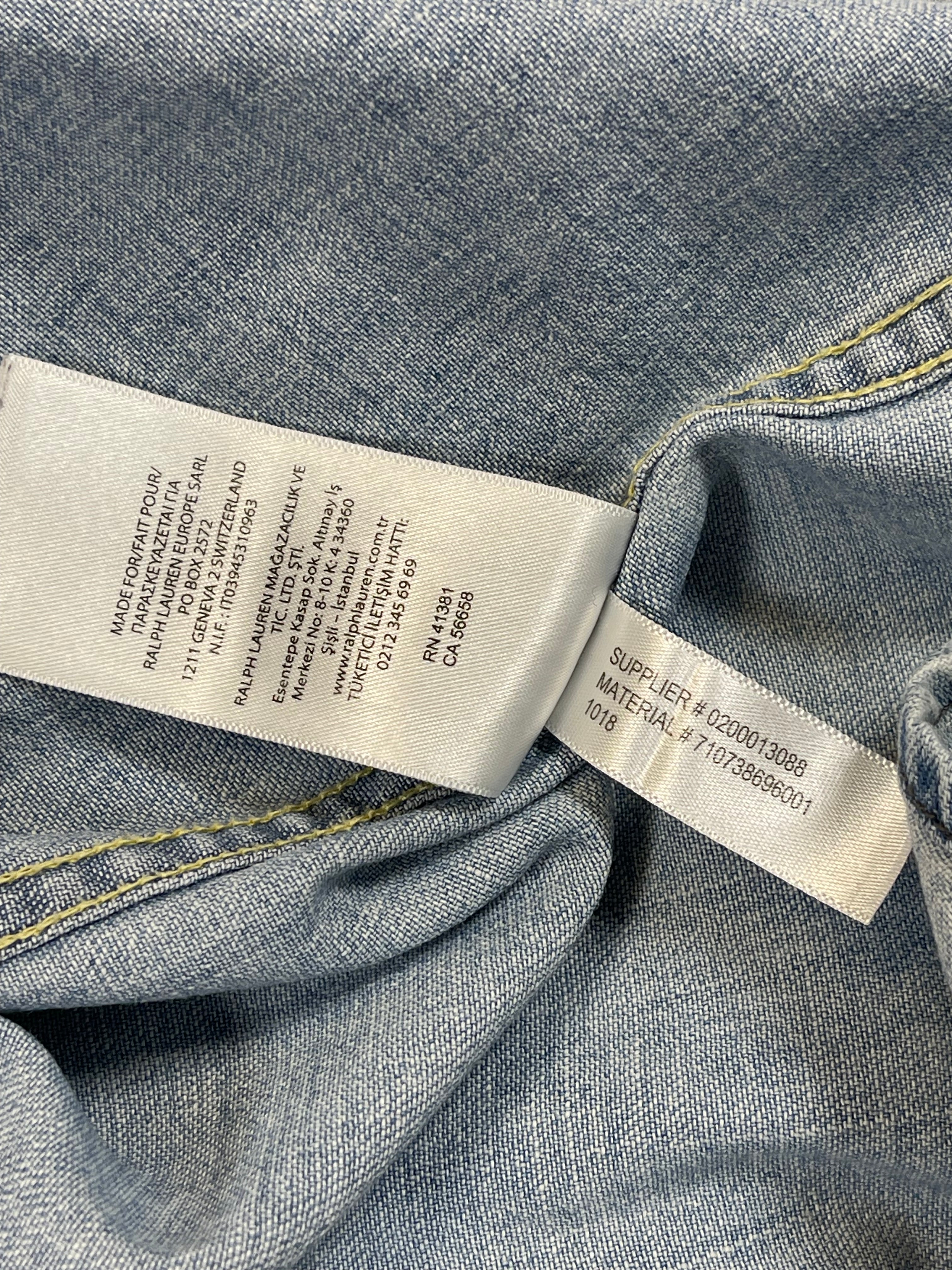 Polo Ralph Lauren Flag Western Aged Denim Shirt