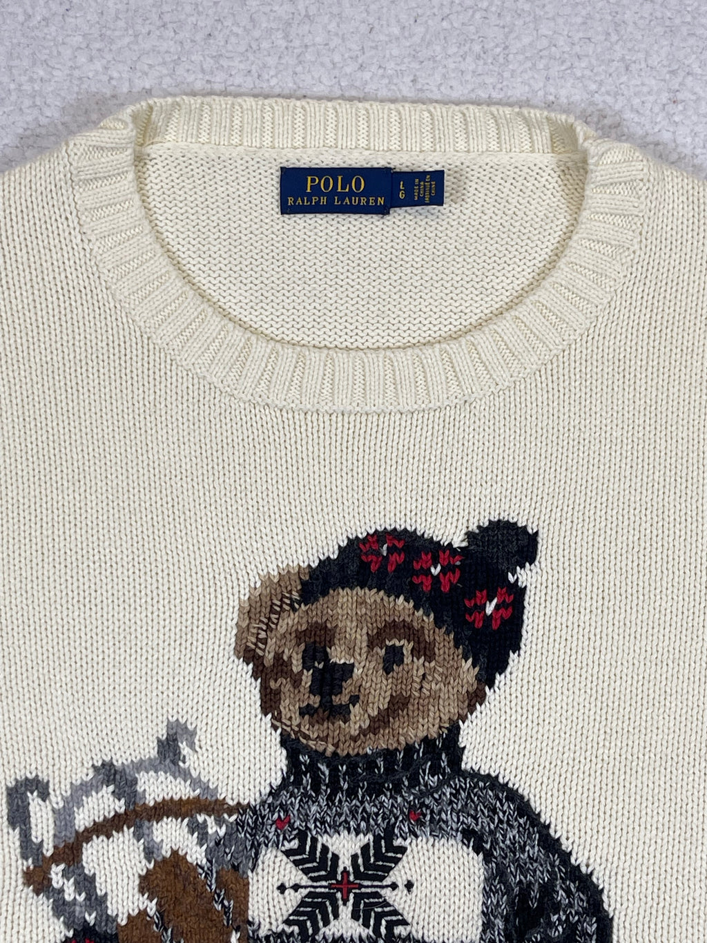 Polo Ralph Lauren Sled Polo Bear Cotton Sweater