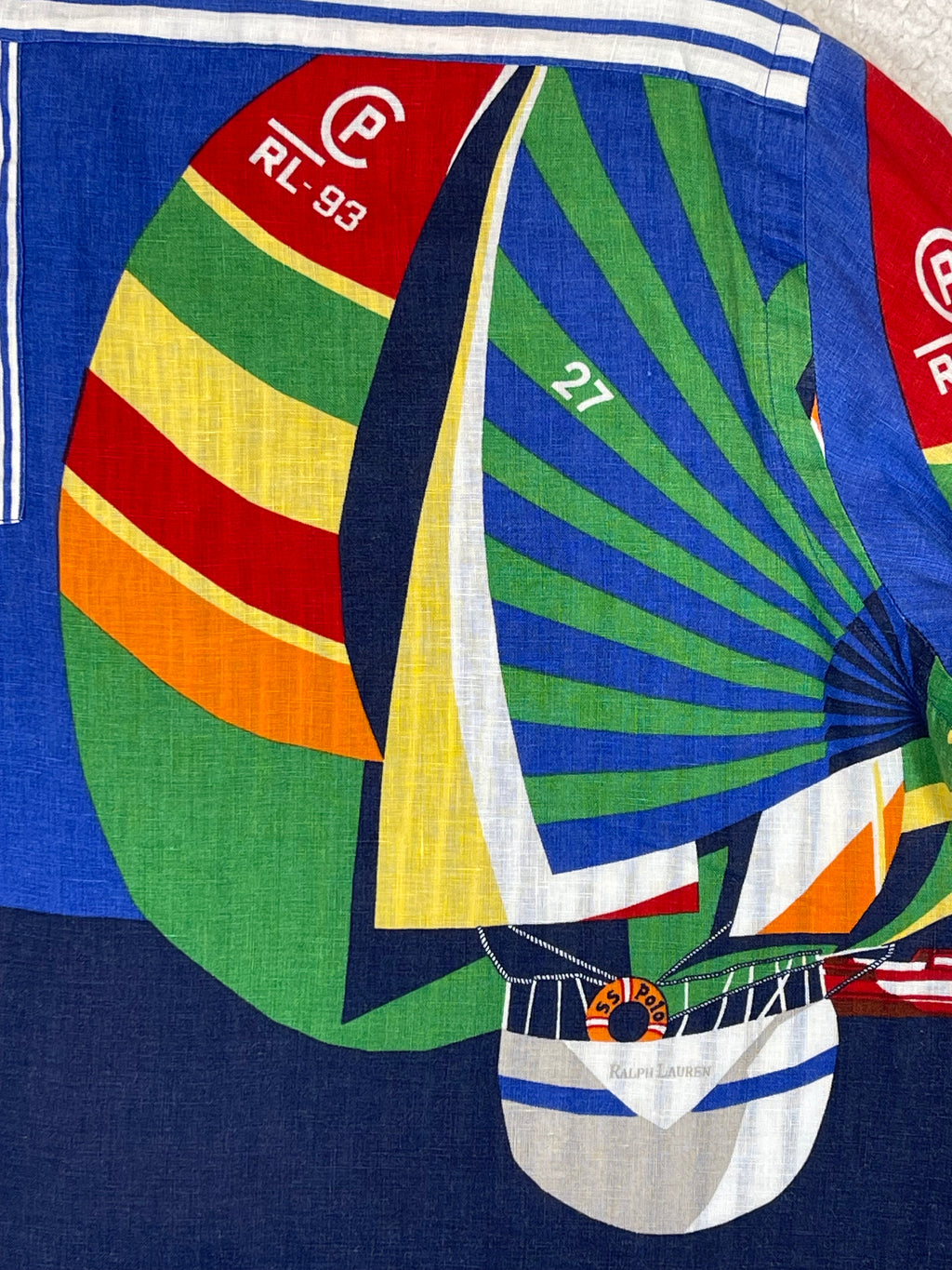 Polo Ralph Lauren CP RL-93 Patchwork-Leinenhemd