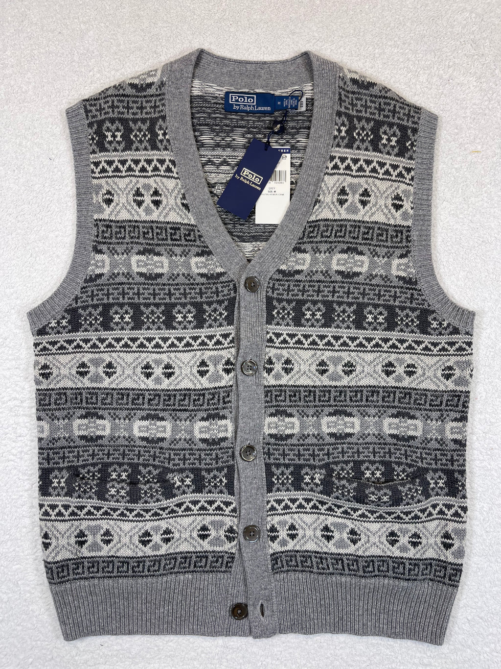 Polo by Ralph Lauren Buttoned Fair Isle Sweater Vest (2024)