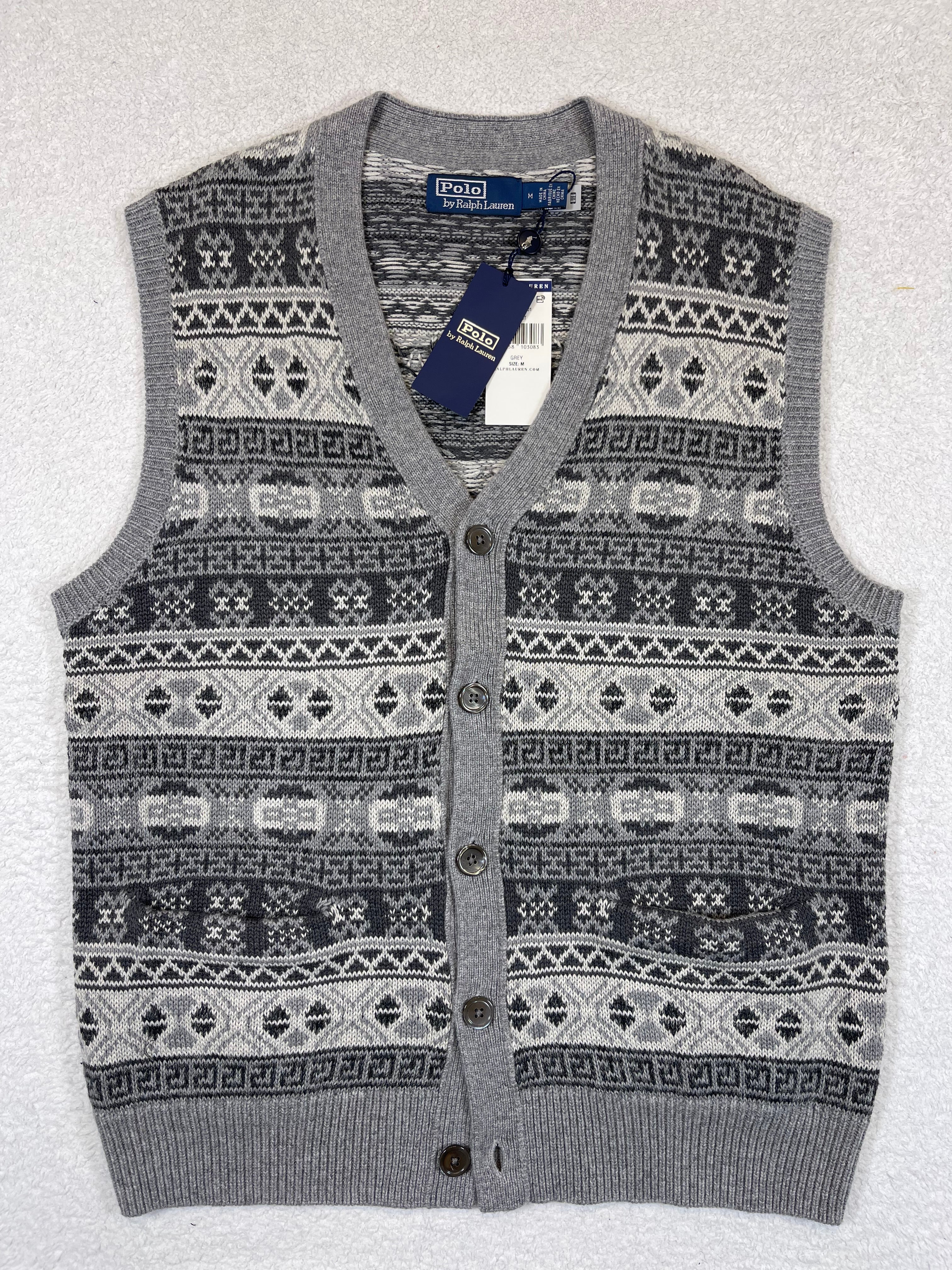 Polo by Ralph Lauren Buttoned Fair Isle Sweater Vest (2024)