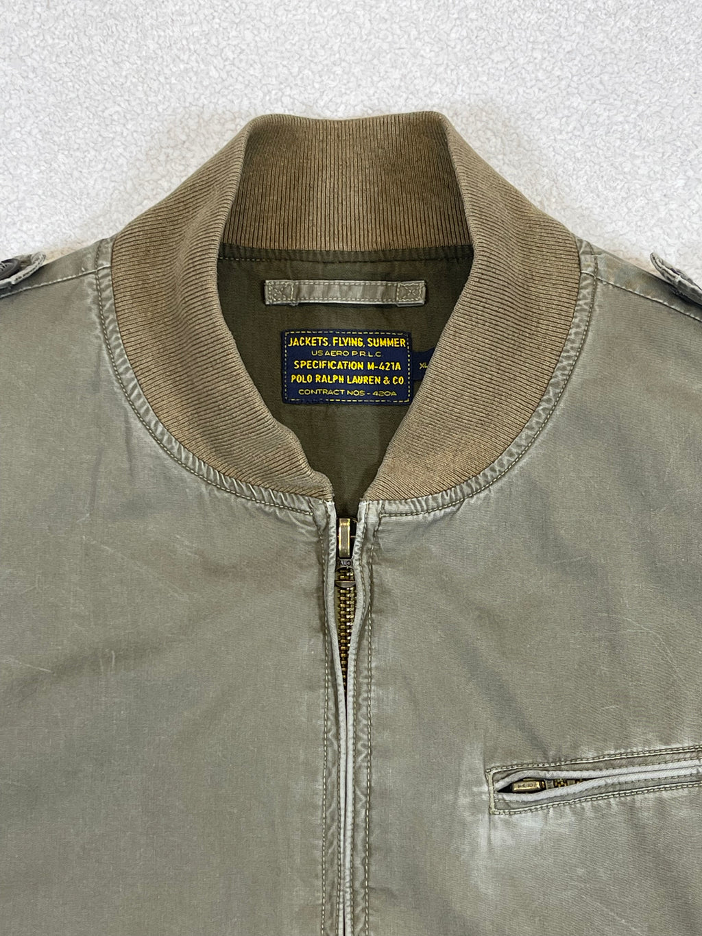 Polo by Ralph Lauren & Co. Vintage RL Tigers Div. 1967 Cotton Twill Bomber Jacket