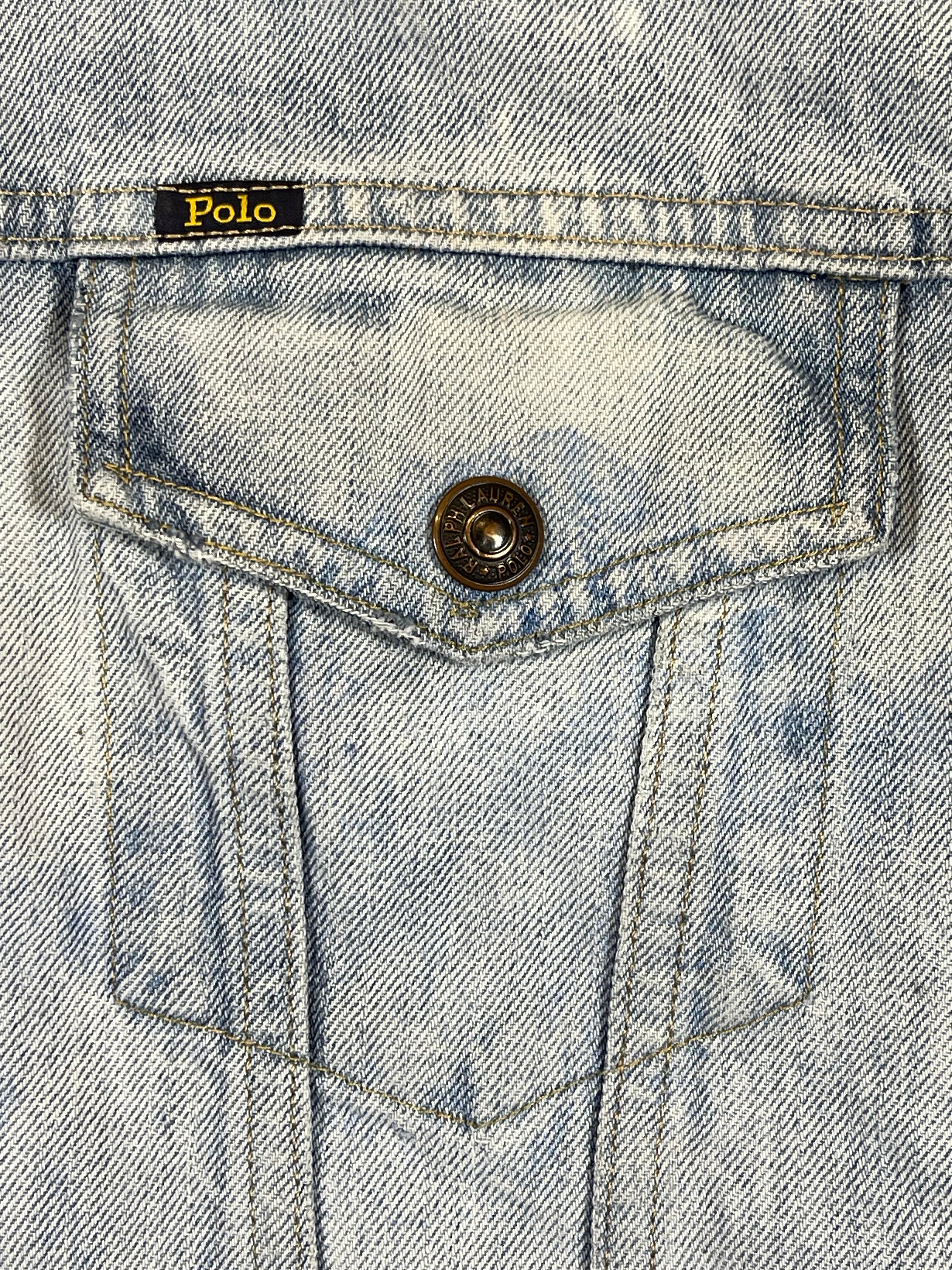 Polo Ralph Lauren Pattern-Lined Denim Trucker Jacket