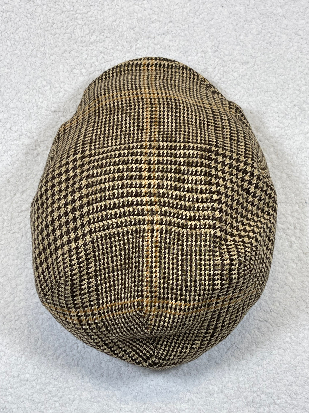 Polo Rugby Ralph Lauren Prince of Wales Linen Driver Cap (Vintage)
