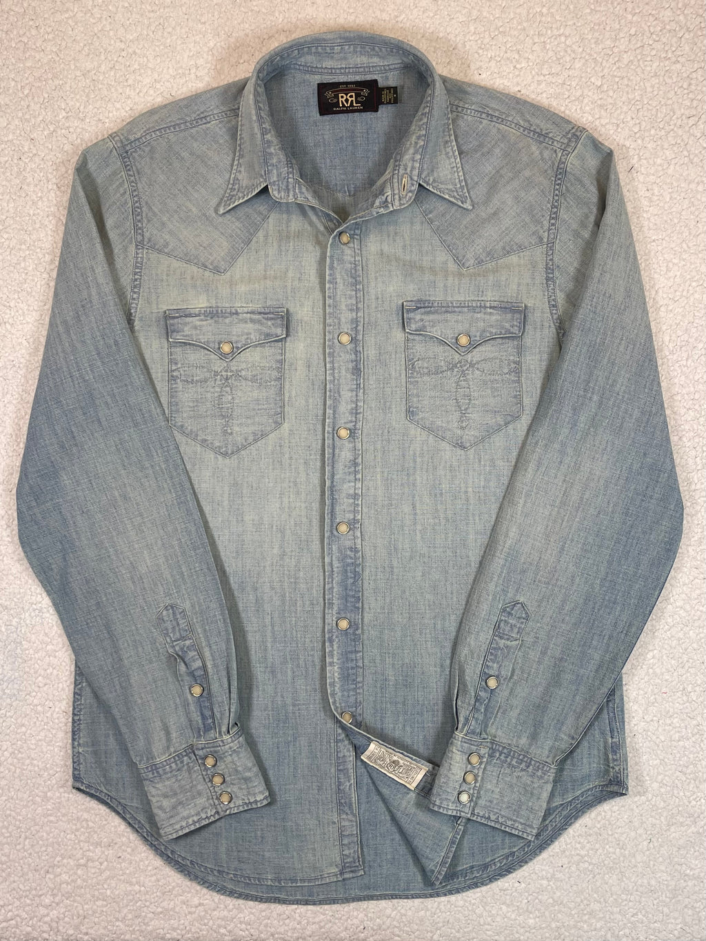 RRL Double RL Chambray Western Shirt
