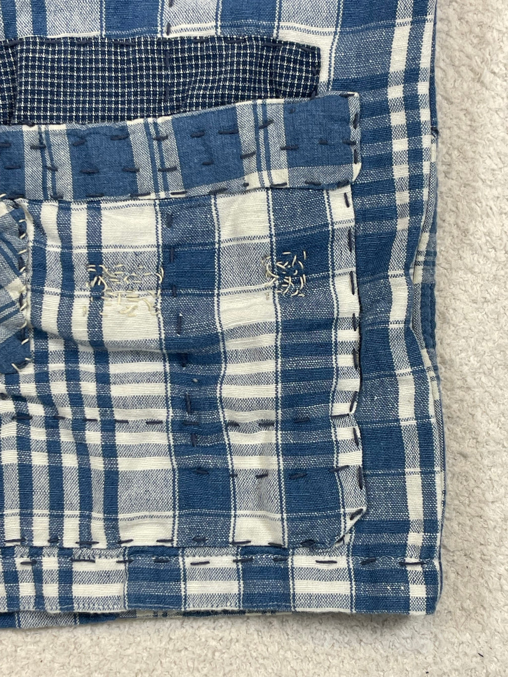 🧵 Polo by Ralph Lauren x Oak Bluffs Limited-Edition Indigo Patchwork Overshirt S