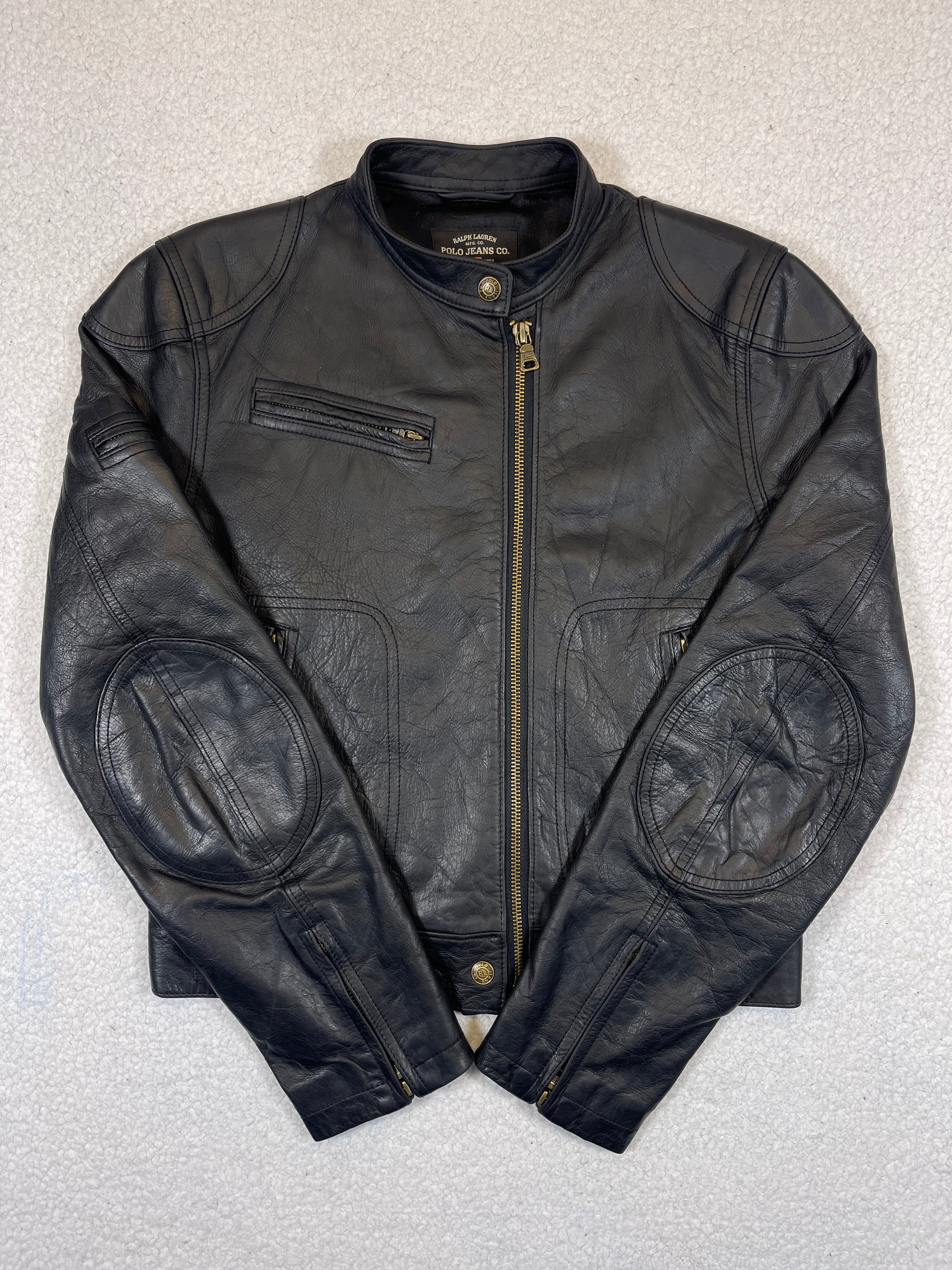 Polo Jeans Co. Ralph Lauren Vintage Genuine Cowhide Motorcycle Jacket
