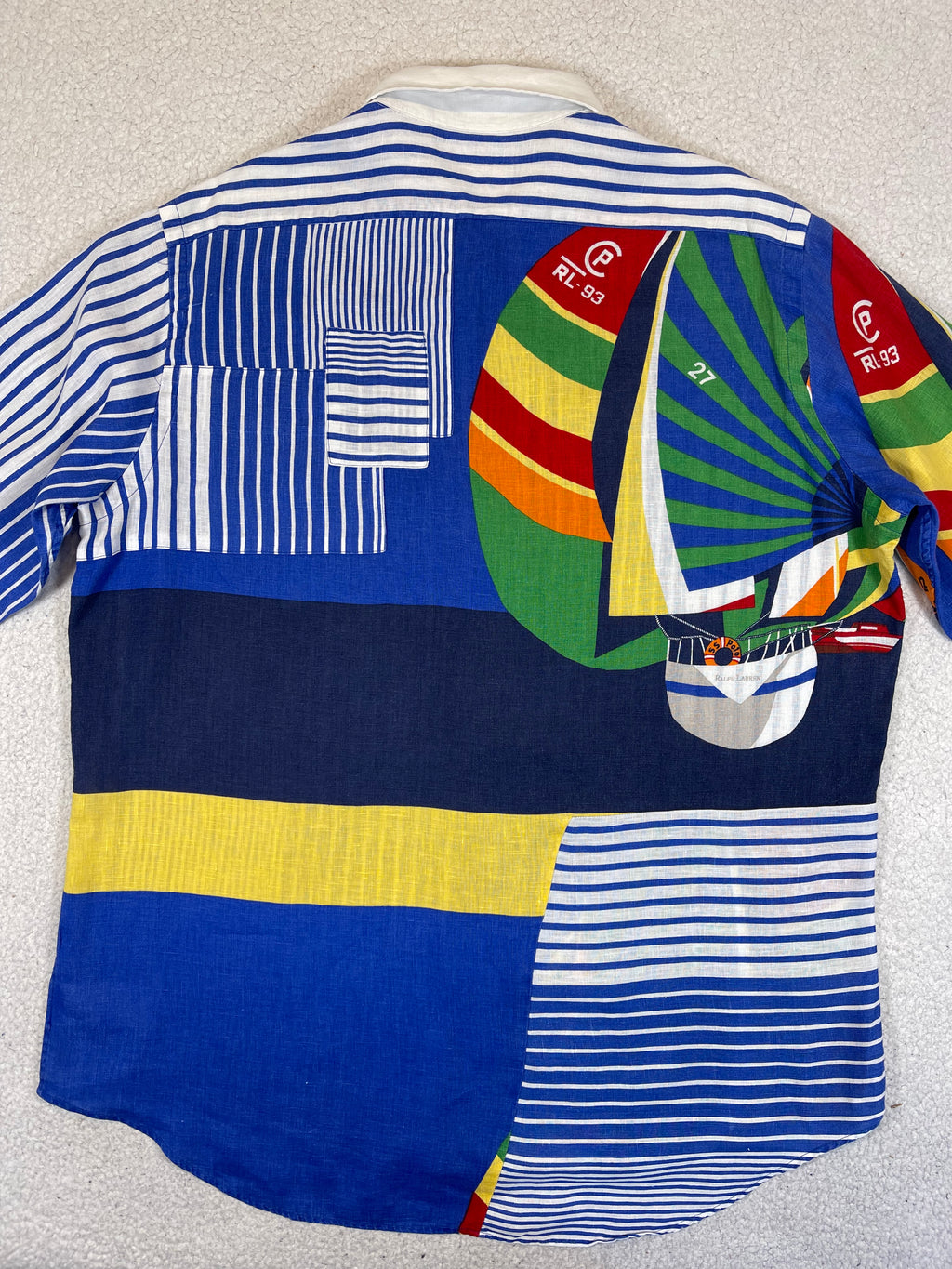 Polo Ralph Lauren CP RL-93 Patchwork-Leinenhemd