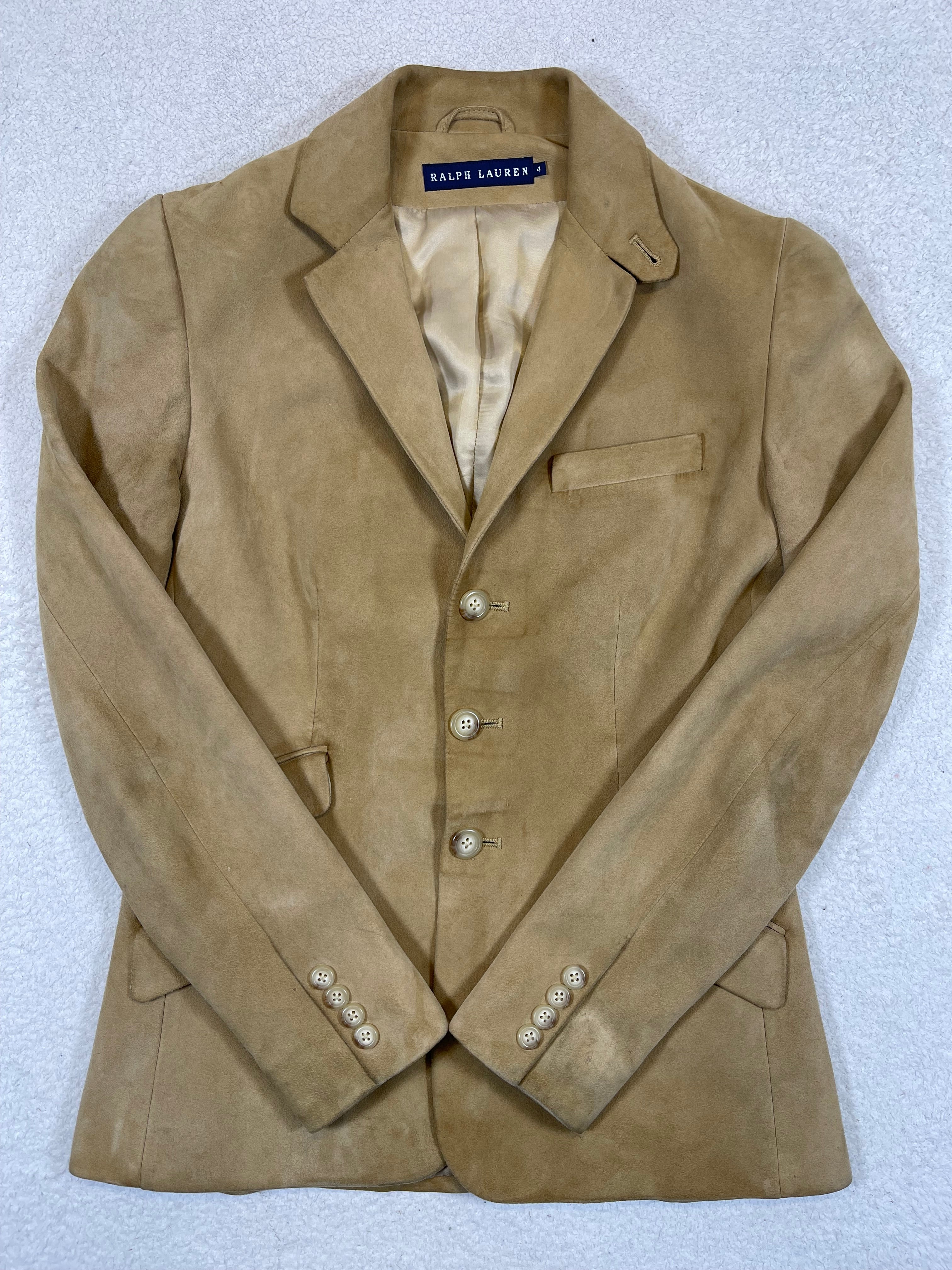 Ralph Lauren Vintage Goat Suede Blazer