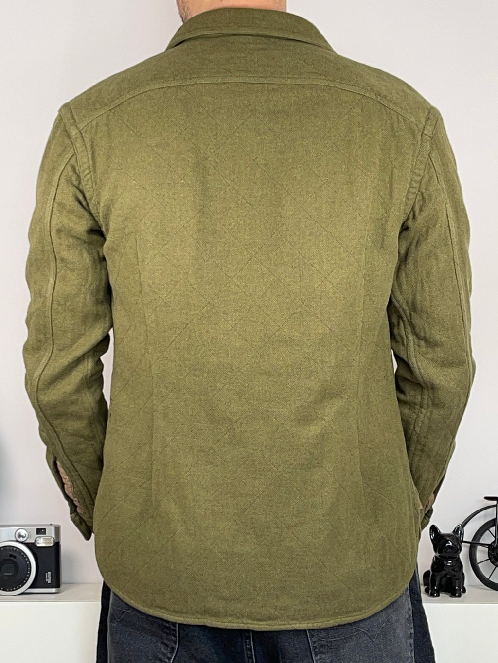RRL Double RL Quilted Jacquard Overshirt