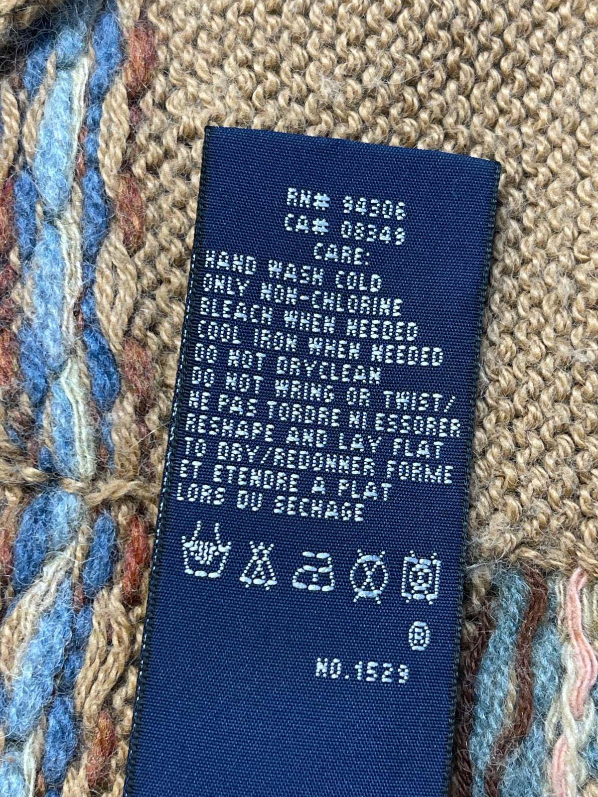 Ralph Lauren Vintage Hand-Knit Fair Isle Cardigan