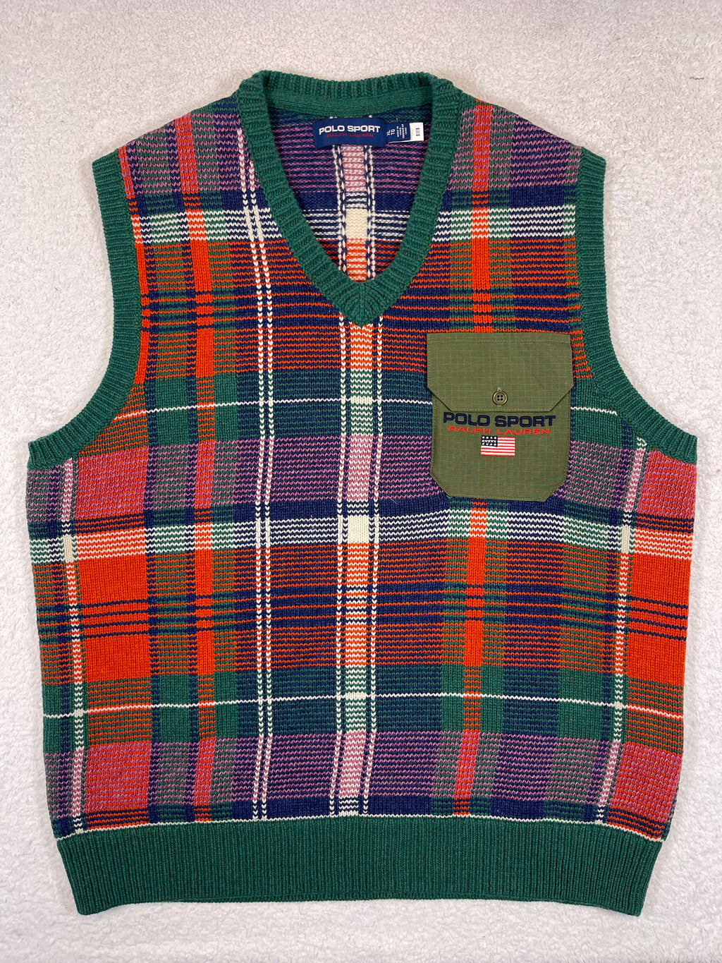 Polo Sport Ralph Lauren Tartan Wool Sweater Vest (2022)