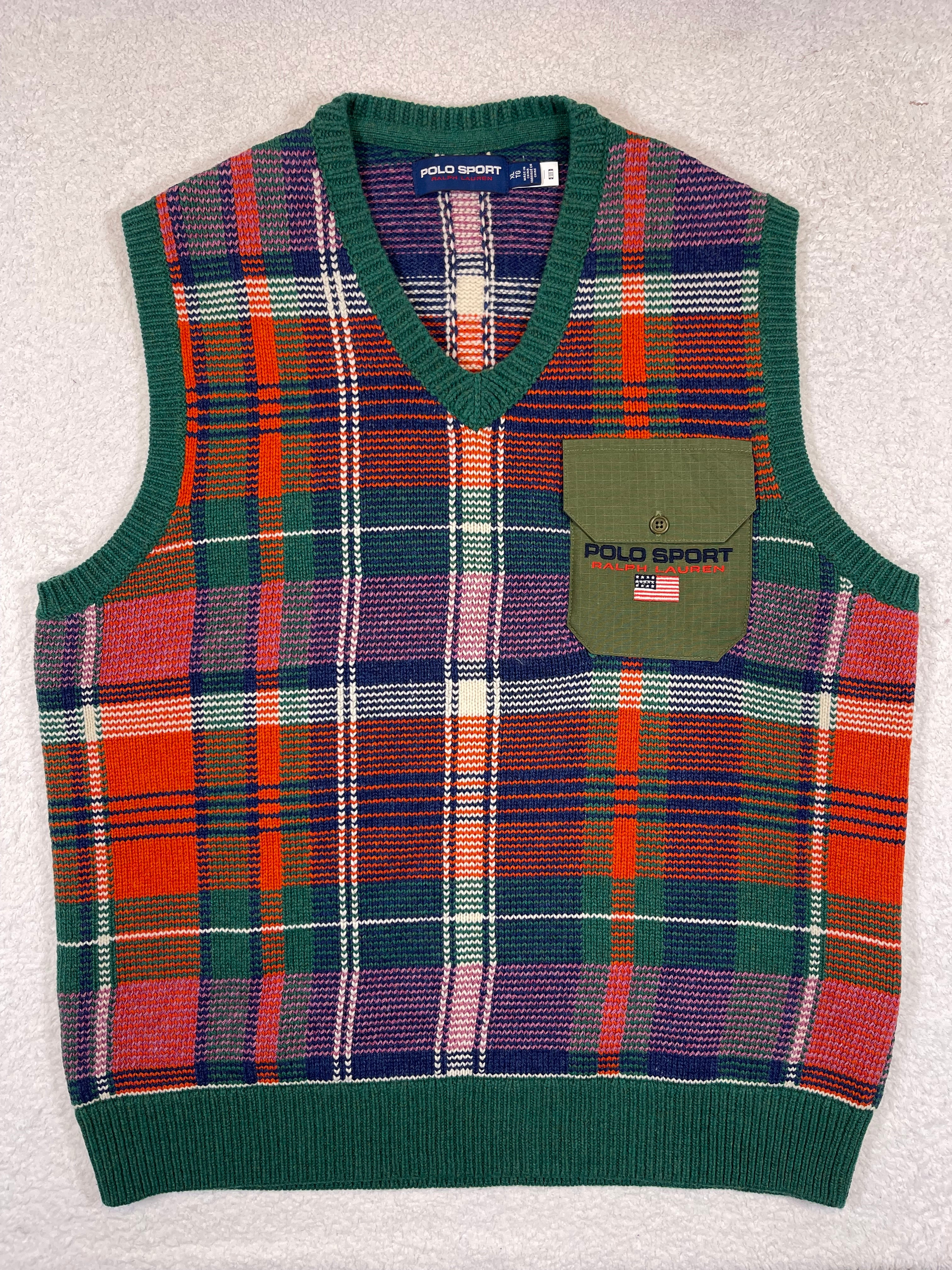 Polo Sport Ralph Lauren Tartan Wool Sweater Vest (2022)